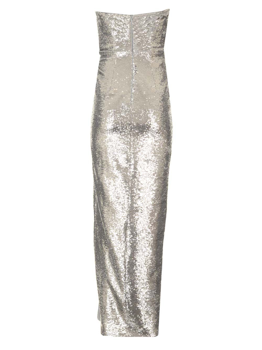 Shop Roland Mouret Strapless Sequin Gown