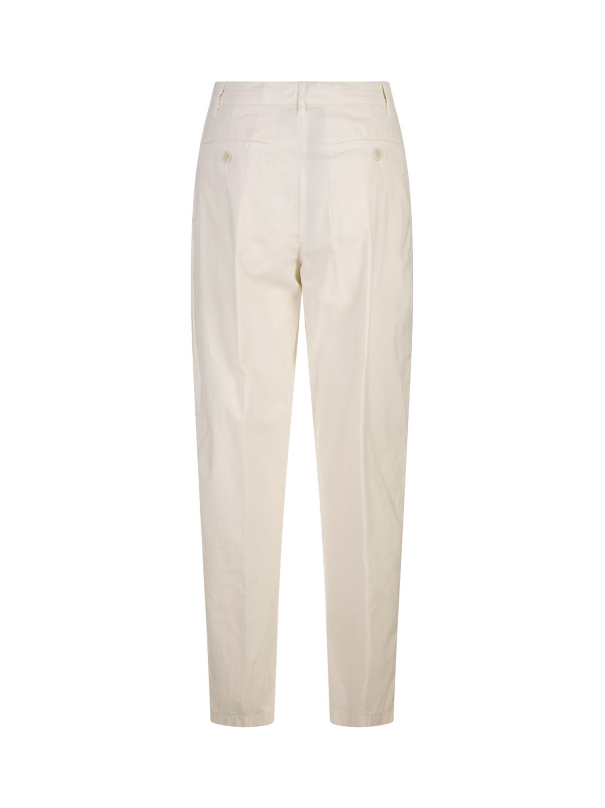 Shop Aspesi Tapered Trousers Pants In Naturale