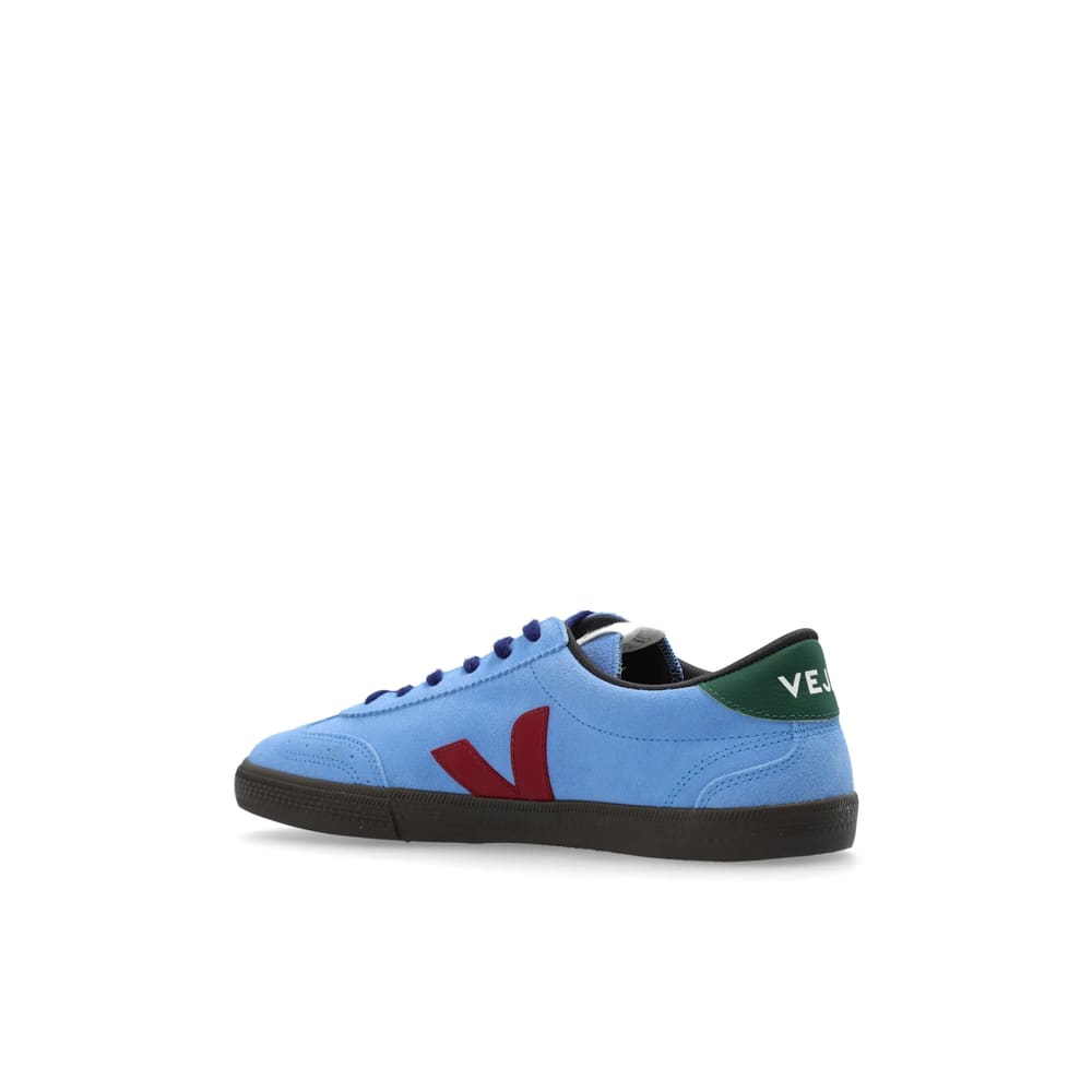 Veja Man Sneakers Azure Size 12 Leather In Blue