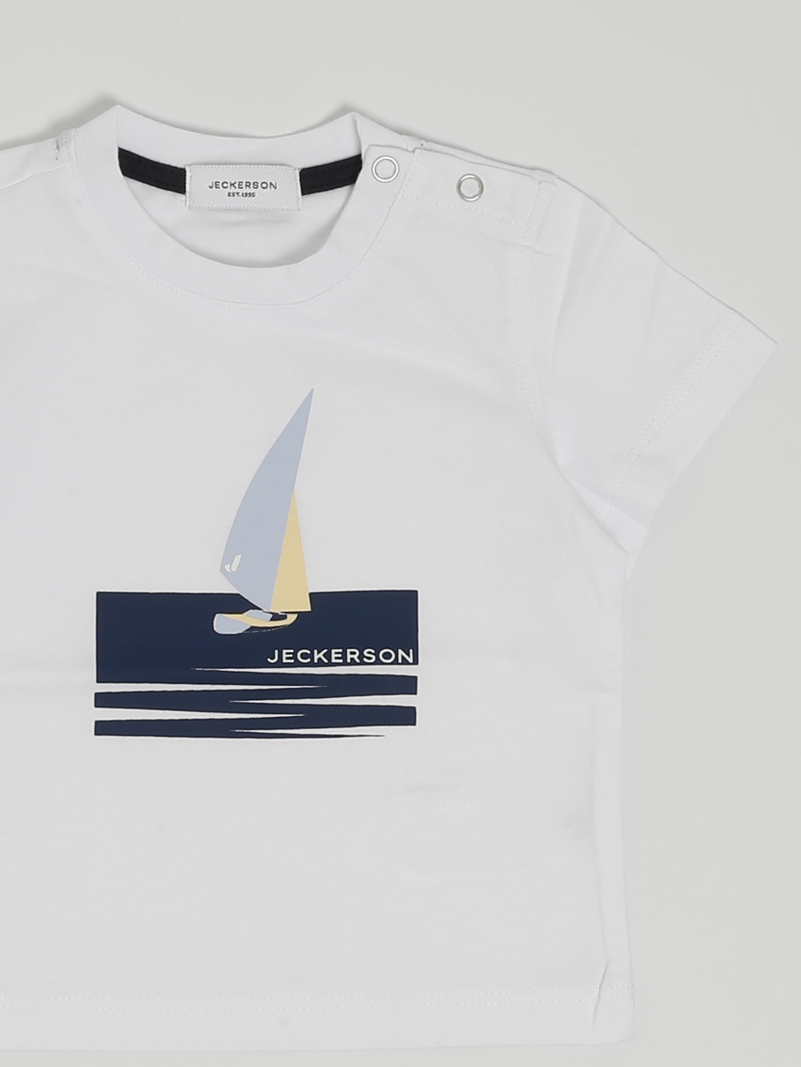 Shop Jeckerson T-shirt T-shirt In Bianco