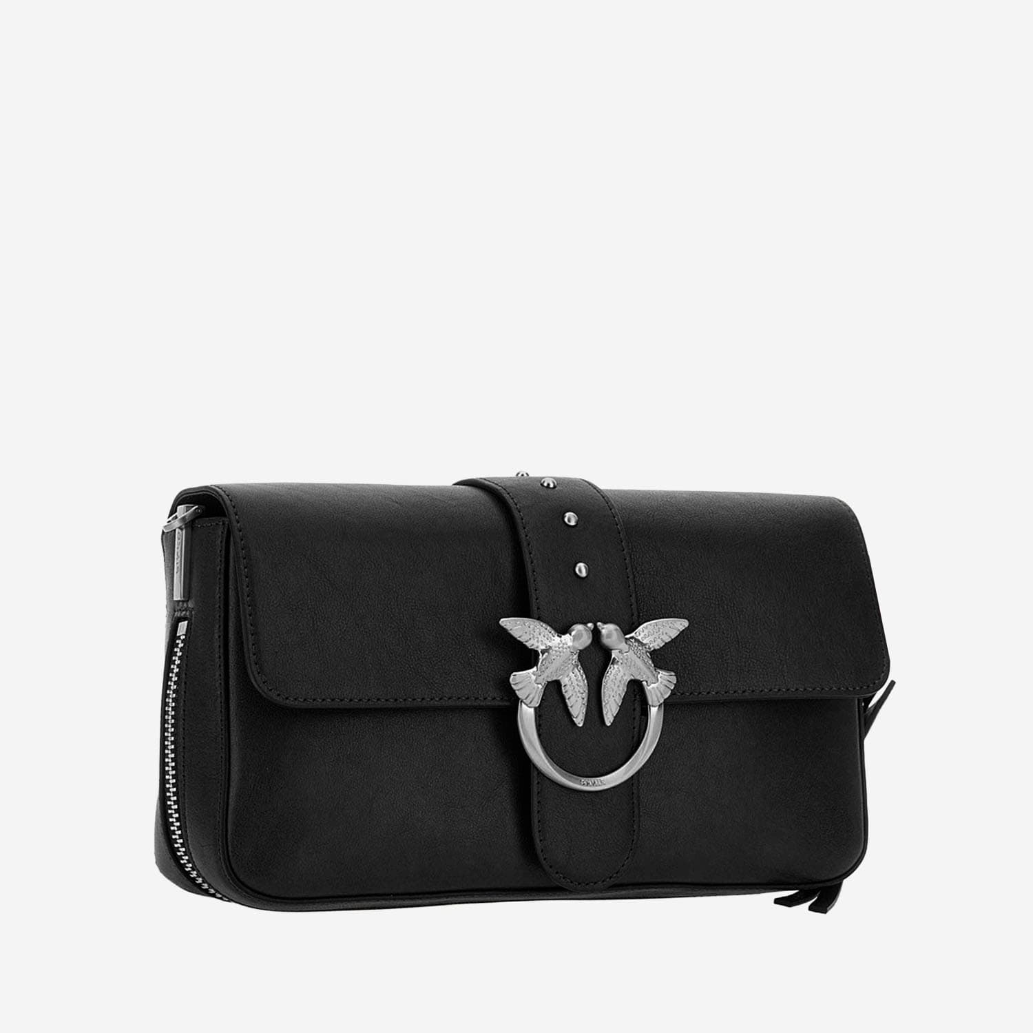 Pinko Classic Love Bag Slouchy Shoulder Bag In Black