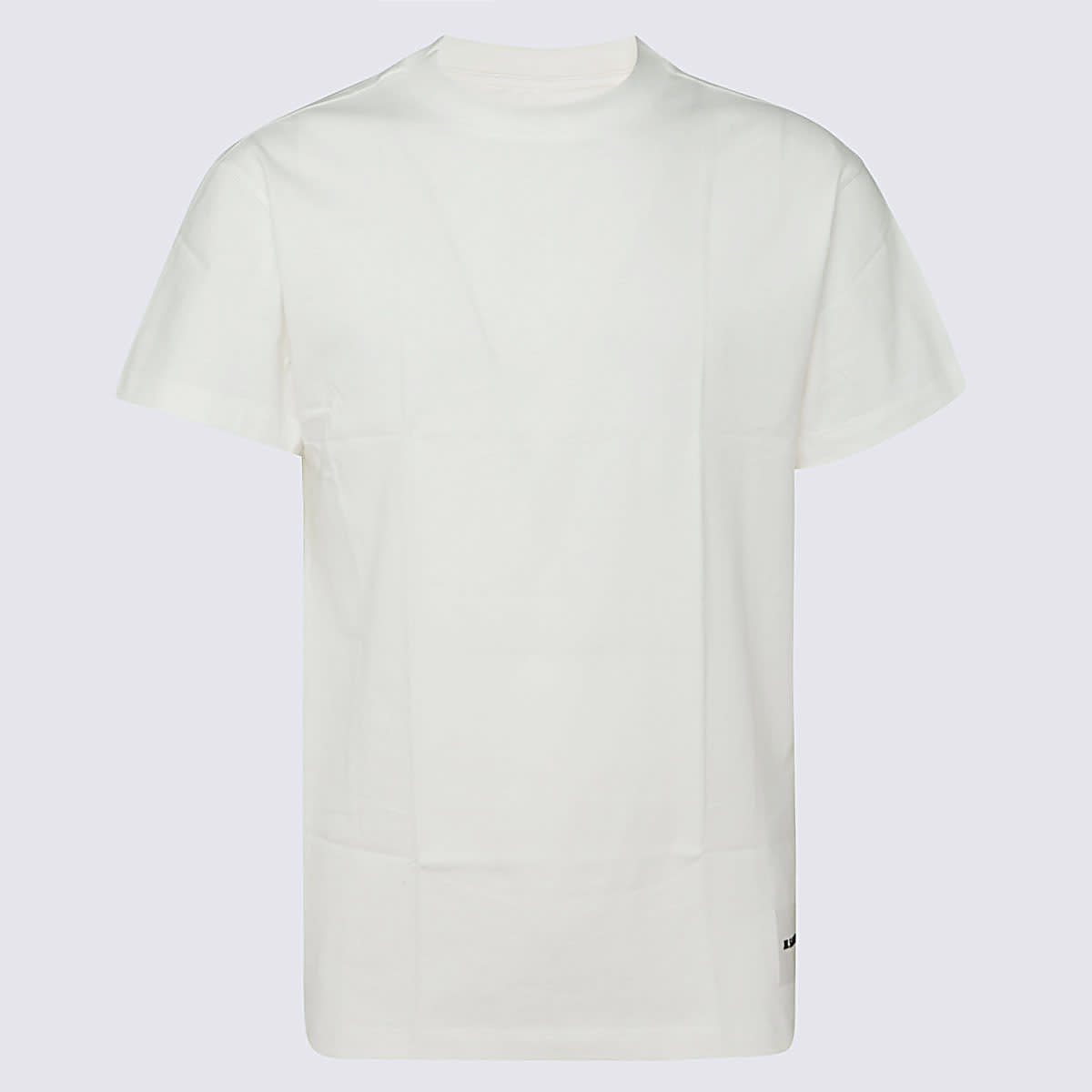 Shop Jil Sander White Cotton T-shirt Set In White/white/white
