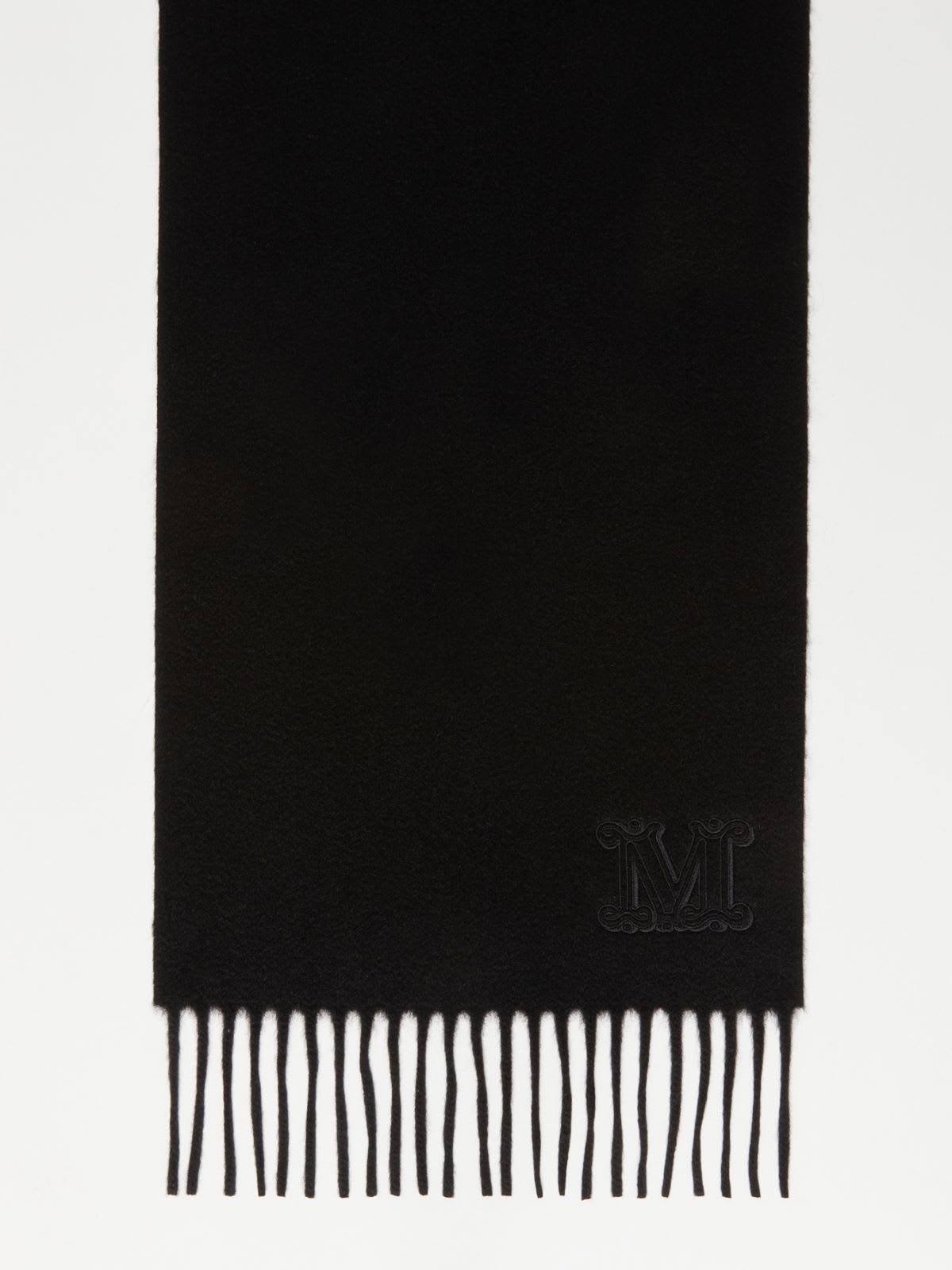 Max Mara Scarves Featuring Fringe Detail In Black