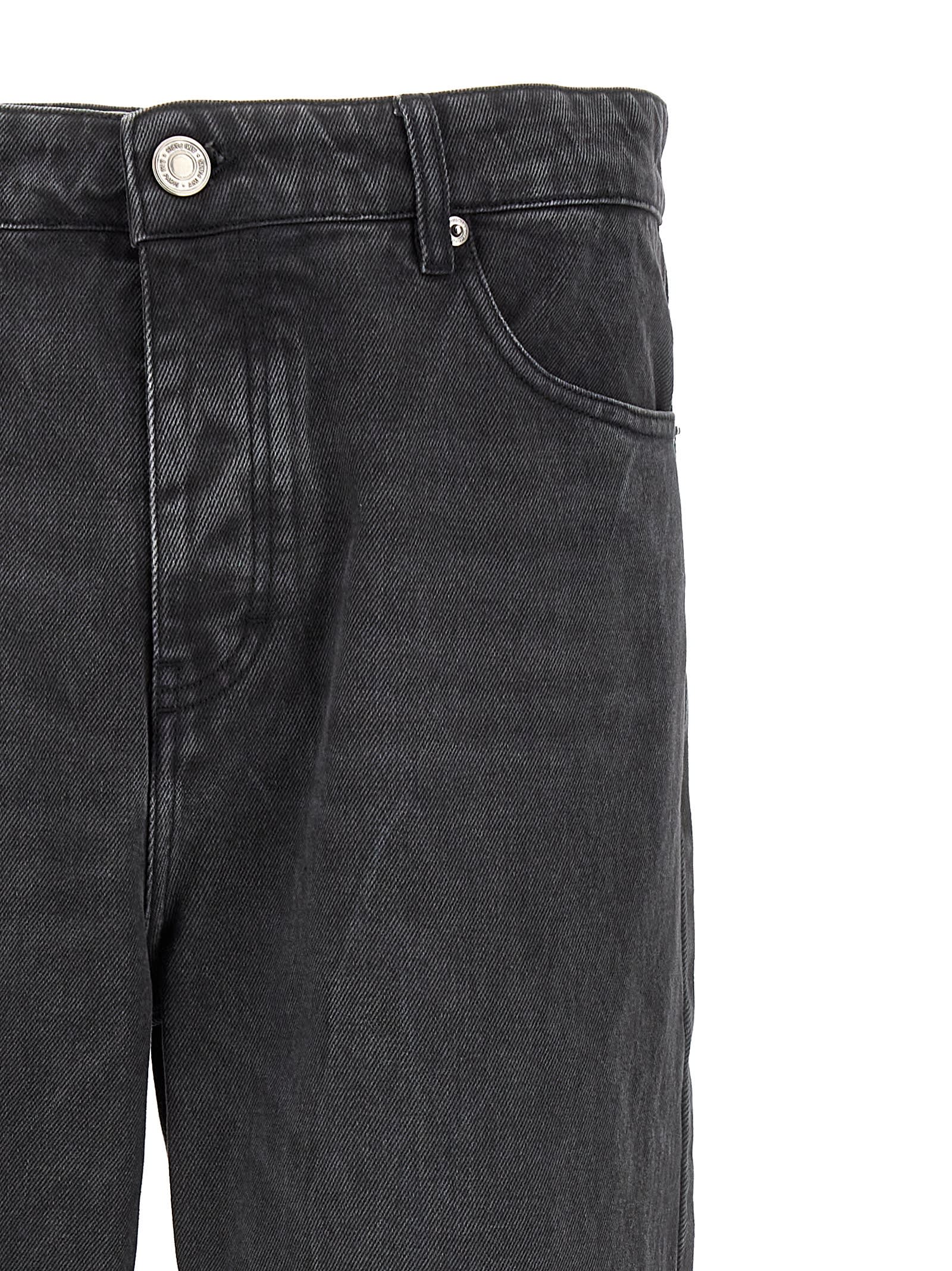 Shop Ami Alexandre Mattiussi Tapered Fit Jeans In Gray