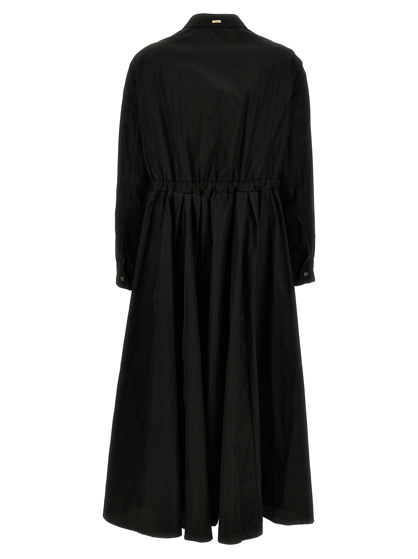 Shop Herno Nylon Maxi Dress In Black