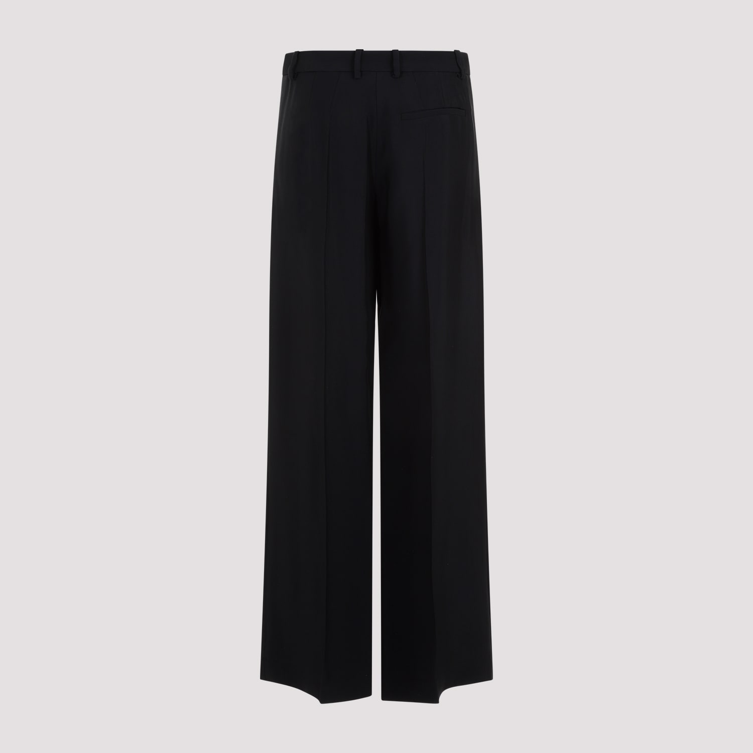 Shop Mugler Viscose Pants In Black