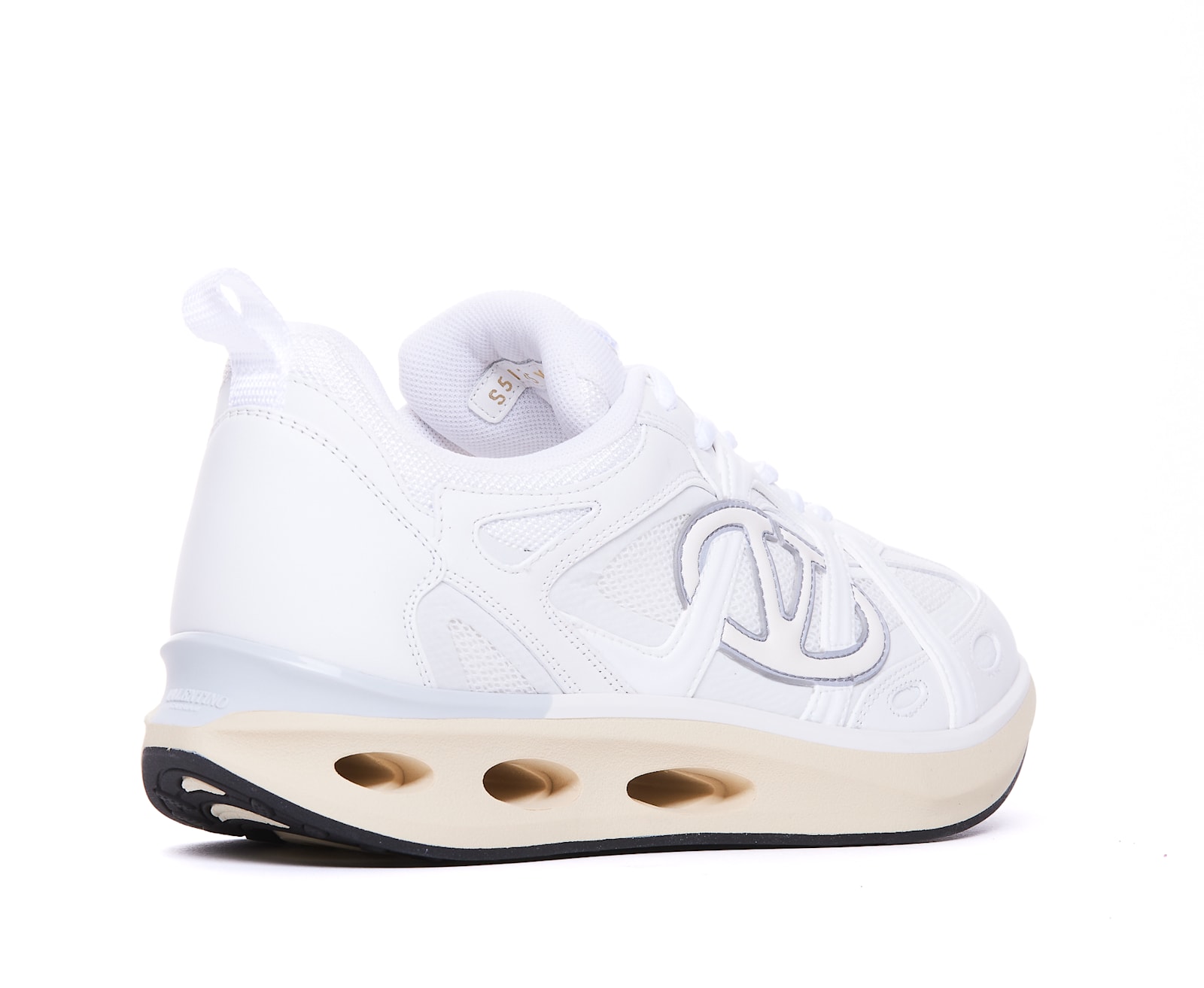 Shop Valentino Vlogo Easy Jog Sneakers In White