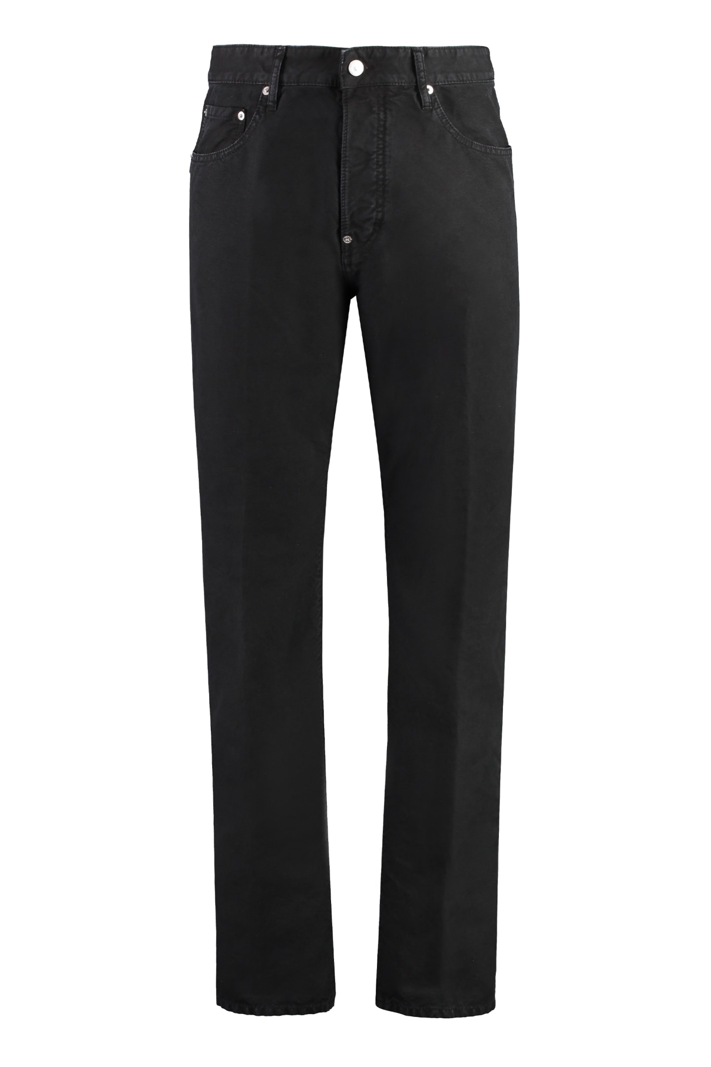 Shop Dsquared2 5-pocket Straight-leg Jeans In Black