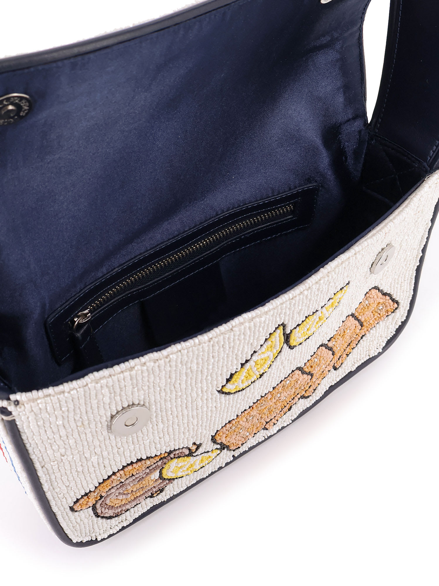Staud Tommy Beaded Bag Shoulder Bag With All-over Beads