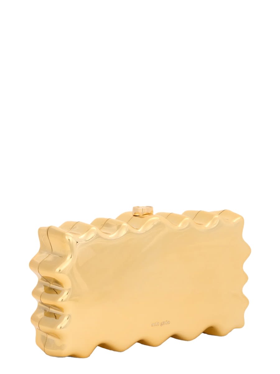 Cult Gaia Clutch Paloma In Gold