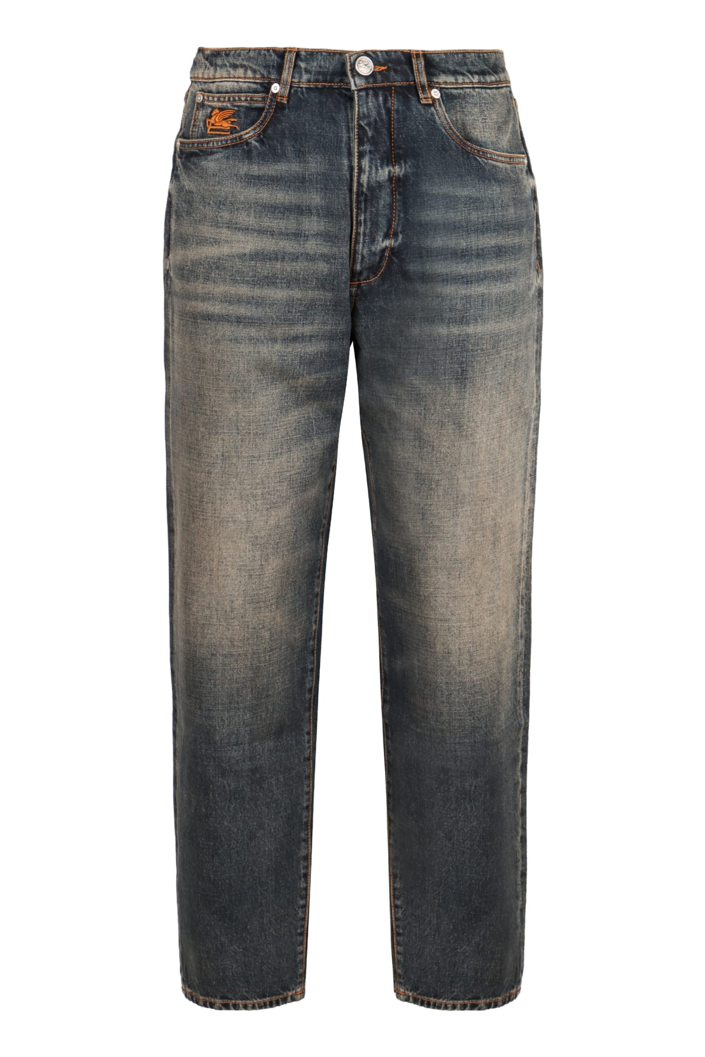 5-pocket Straight-leg Jeans