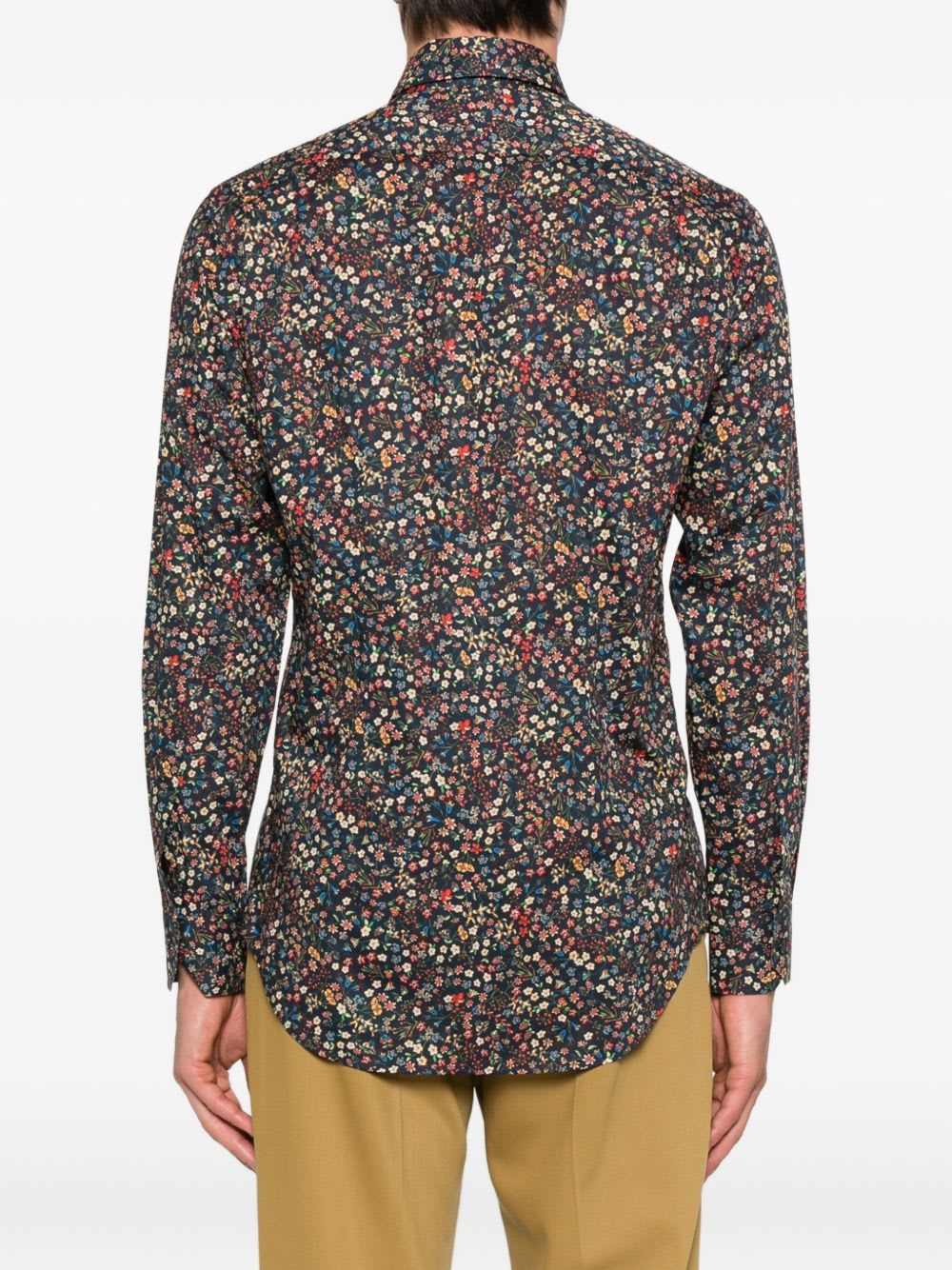 Paul Smith Multicolour Floral Long Sleeve Button-down Shirt In Multi