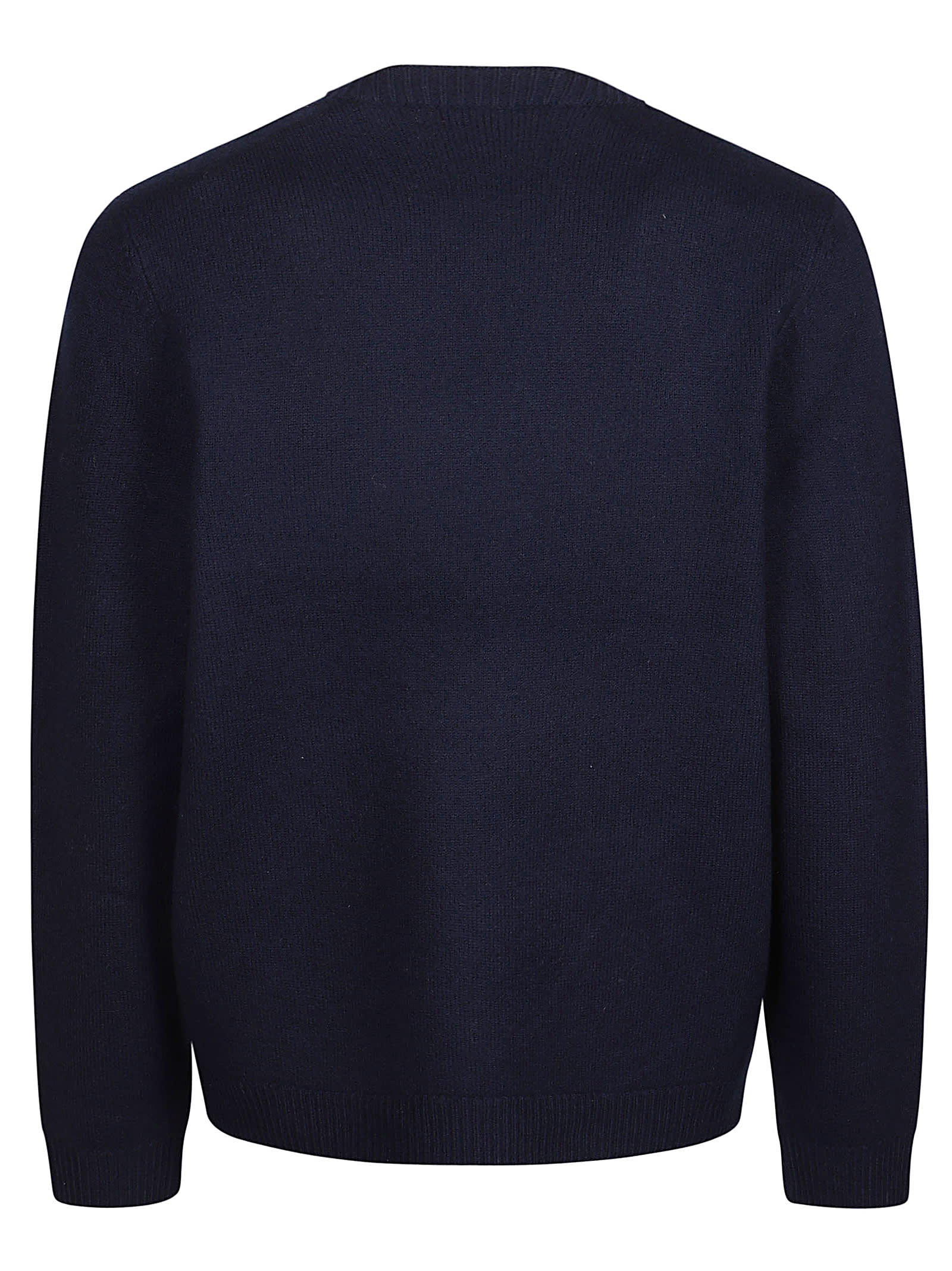 Shop Apc Edward Sweater In Iak Dark Navy