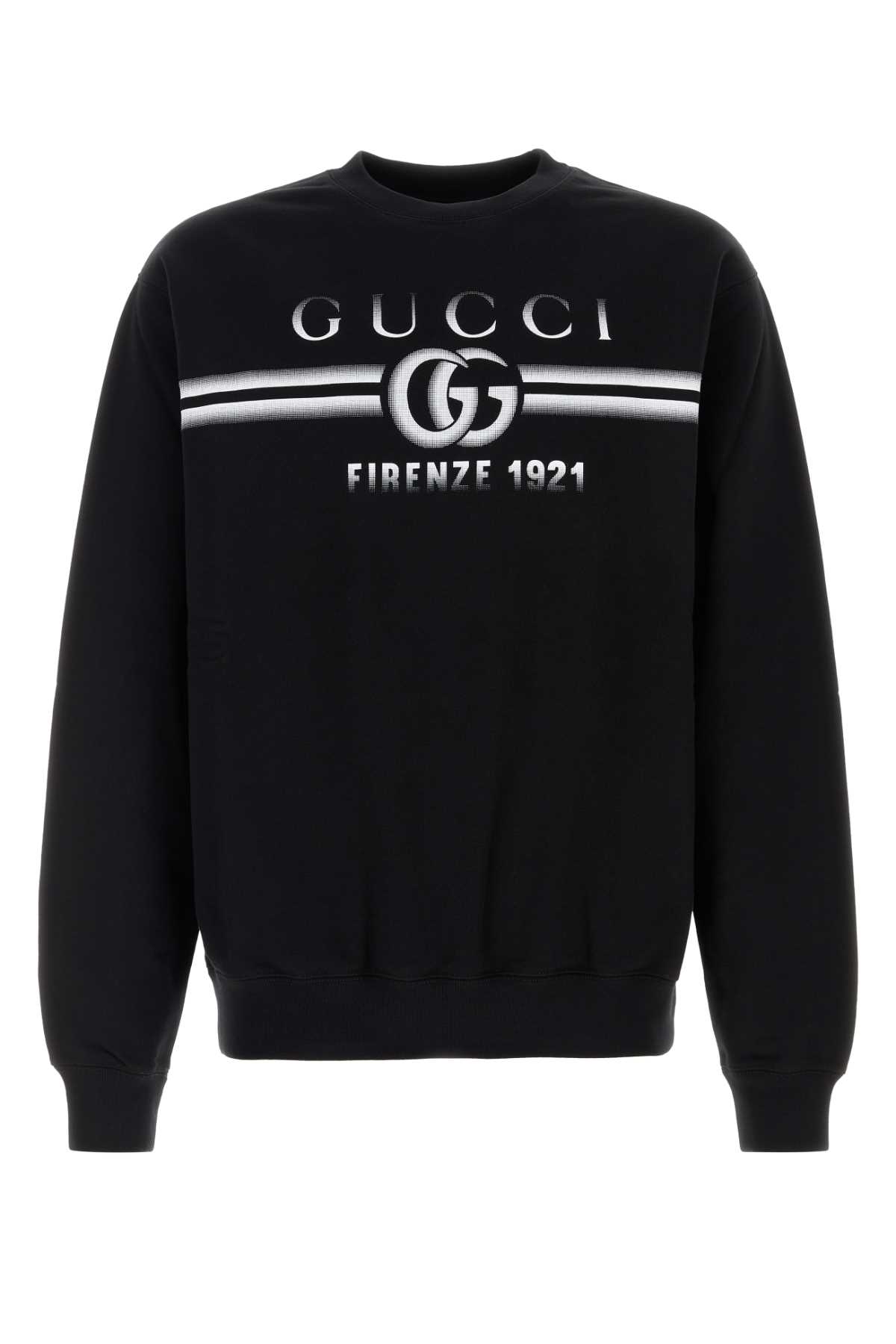 Black Cotton Sweatshirt