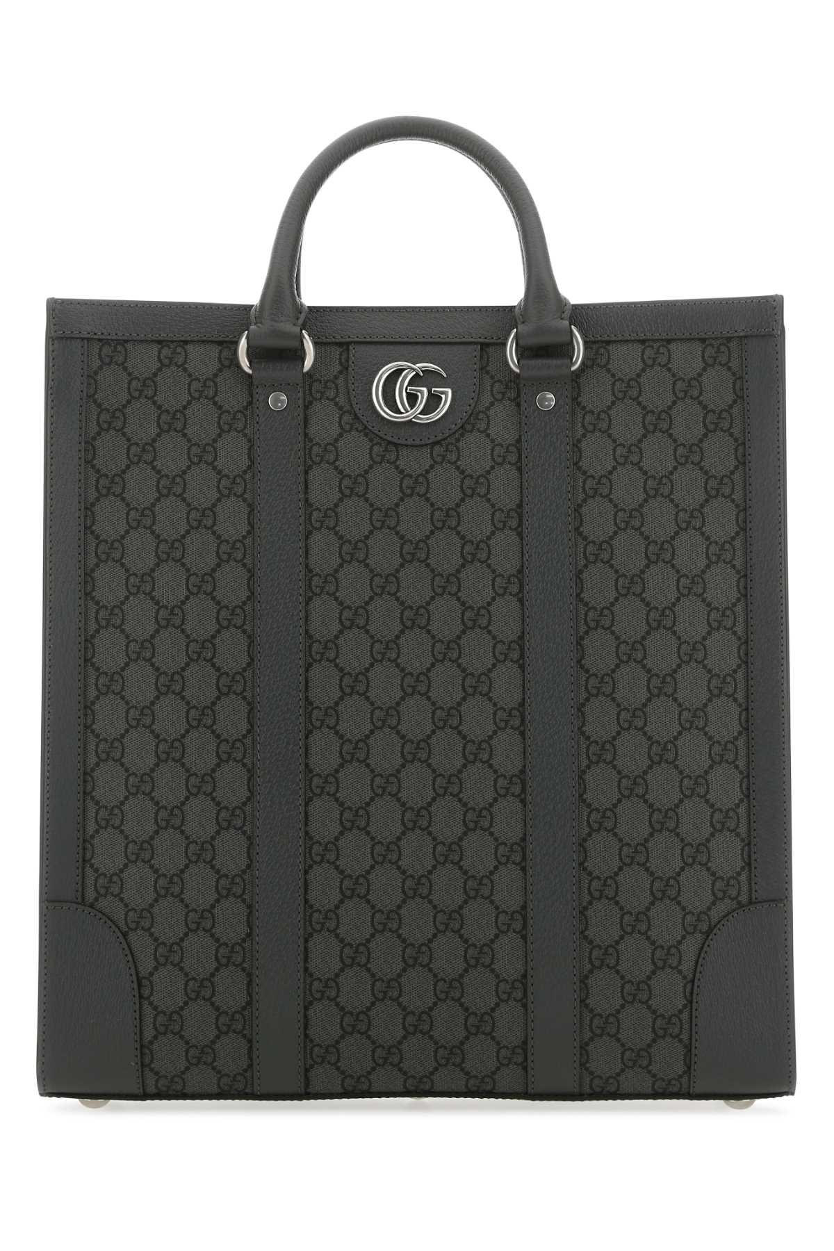 Gucci Gg Supreme Fabric And Leather Ophidia Shopping Bag