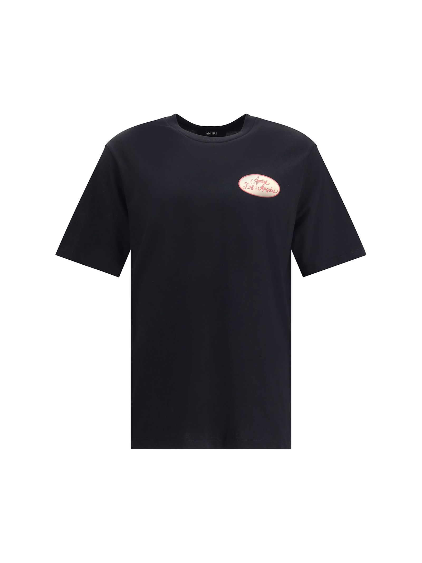 Amiri Graphic Print Cotton T-shirt With Multicolored Back In Black