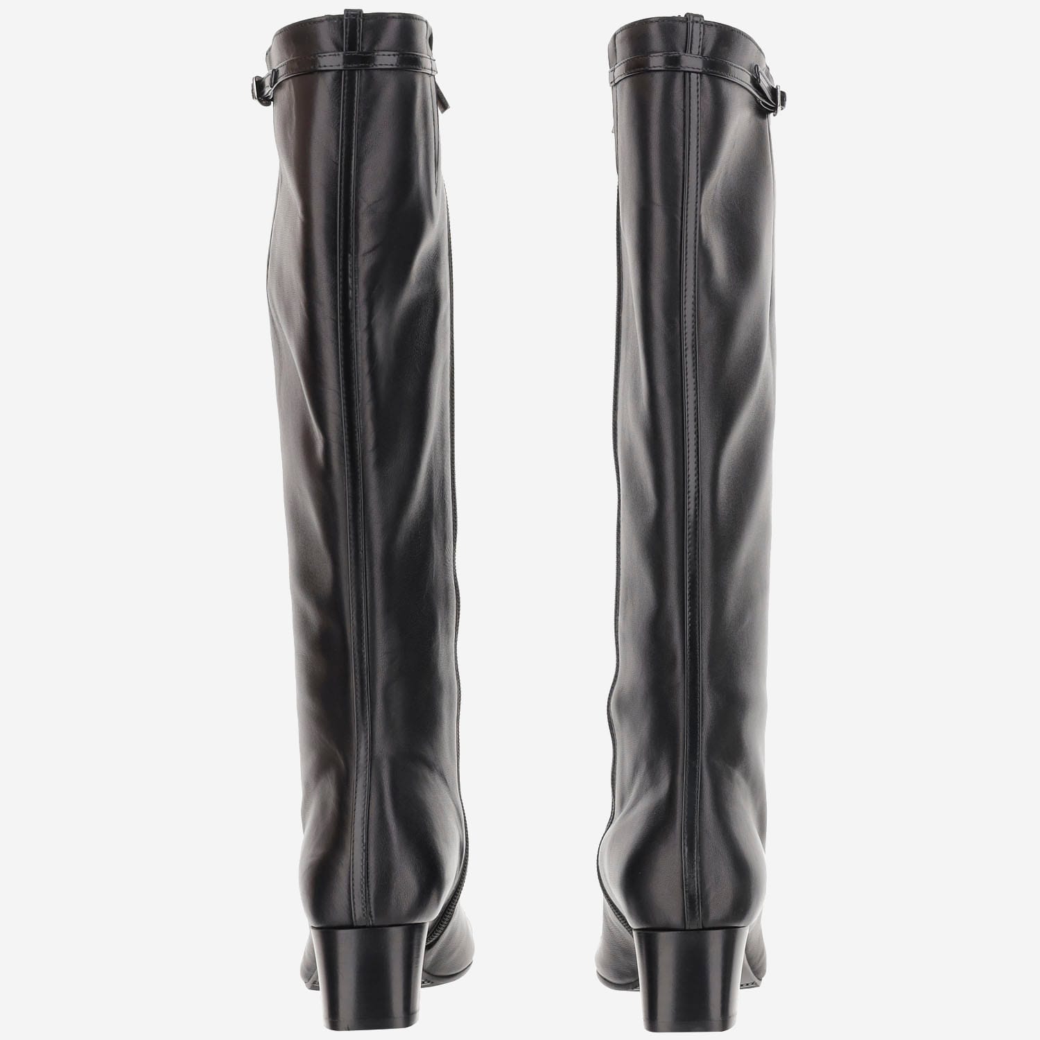 Carel Leather Starter Boots In Black