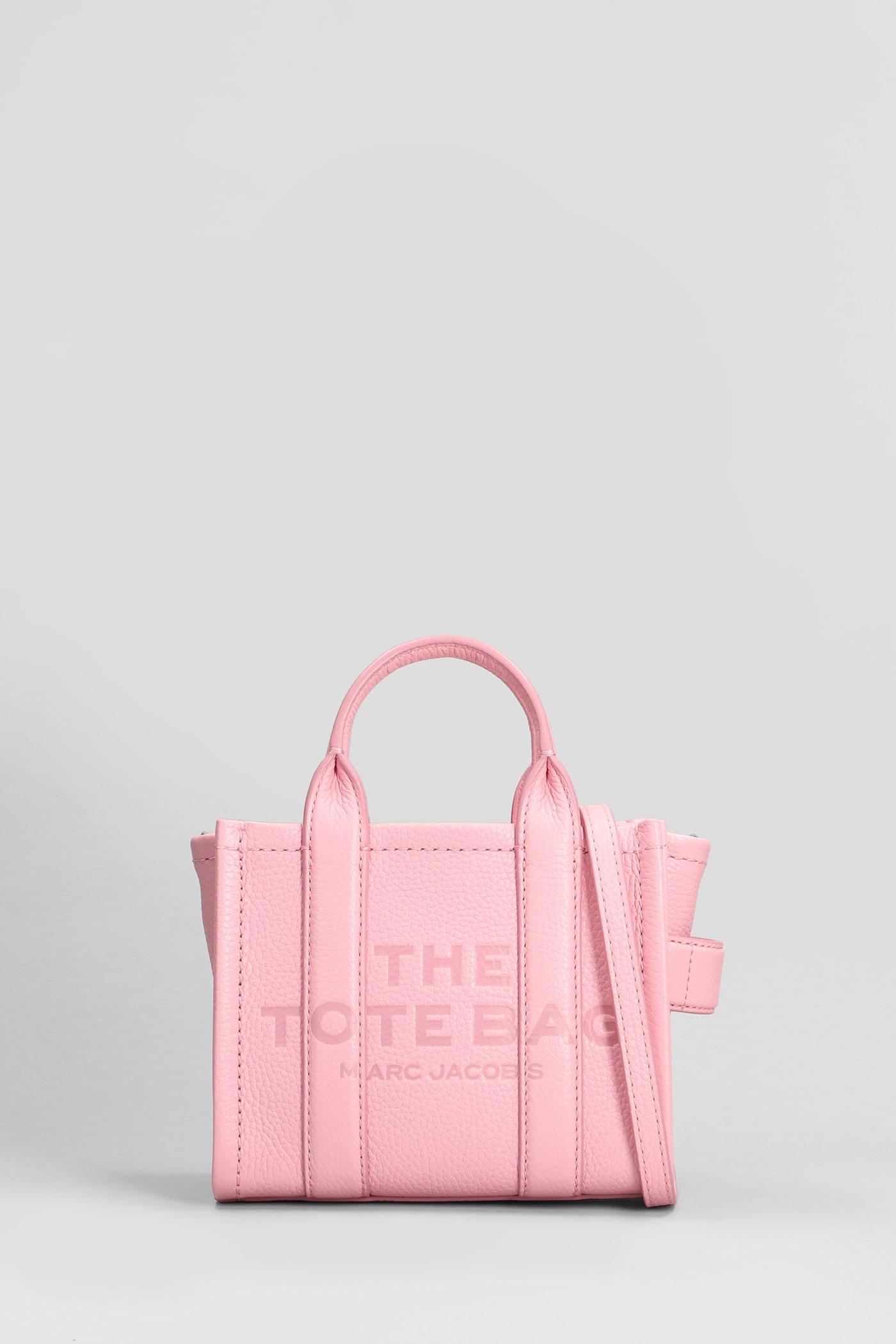 Shop Marc Jacobs The Mini Tote Tote In Rose-pink Leather