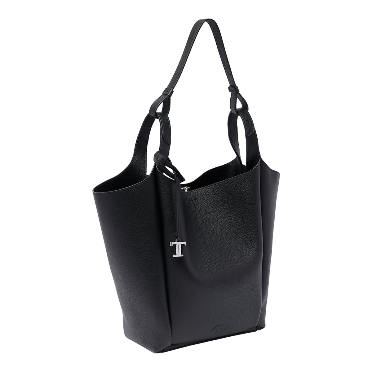 Shop Tod's Leather Bucket Bag In Black