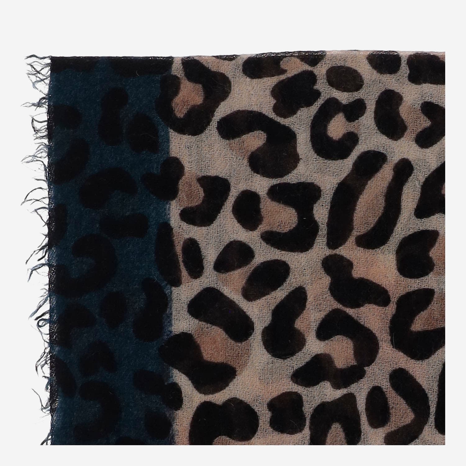 Faliero Sarti Maila Cashmere Scarf With Leopadrata Pattern In Animal Print