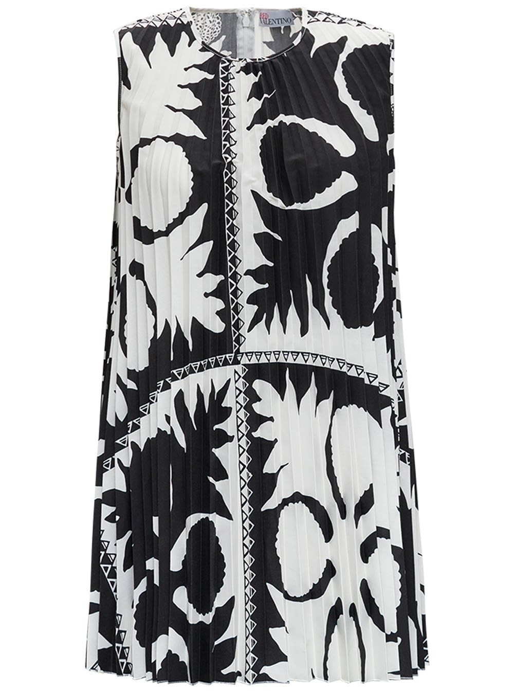 RED Valentino Maxi Top With Optical Print