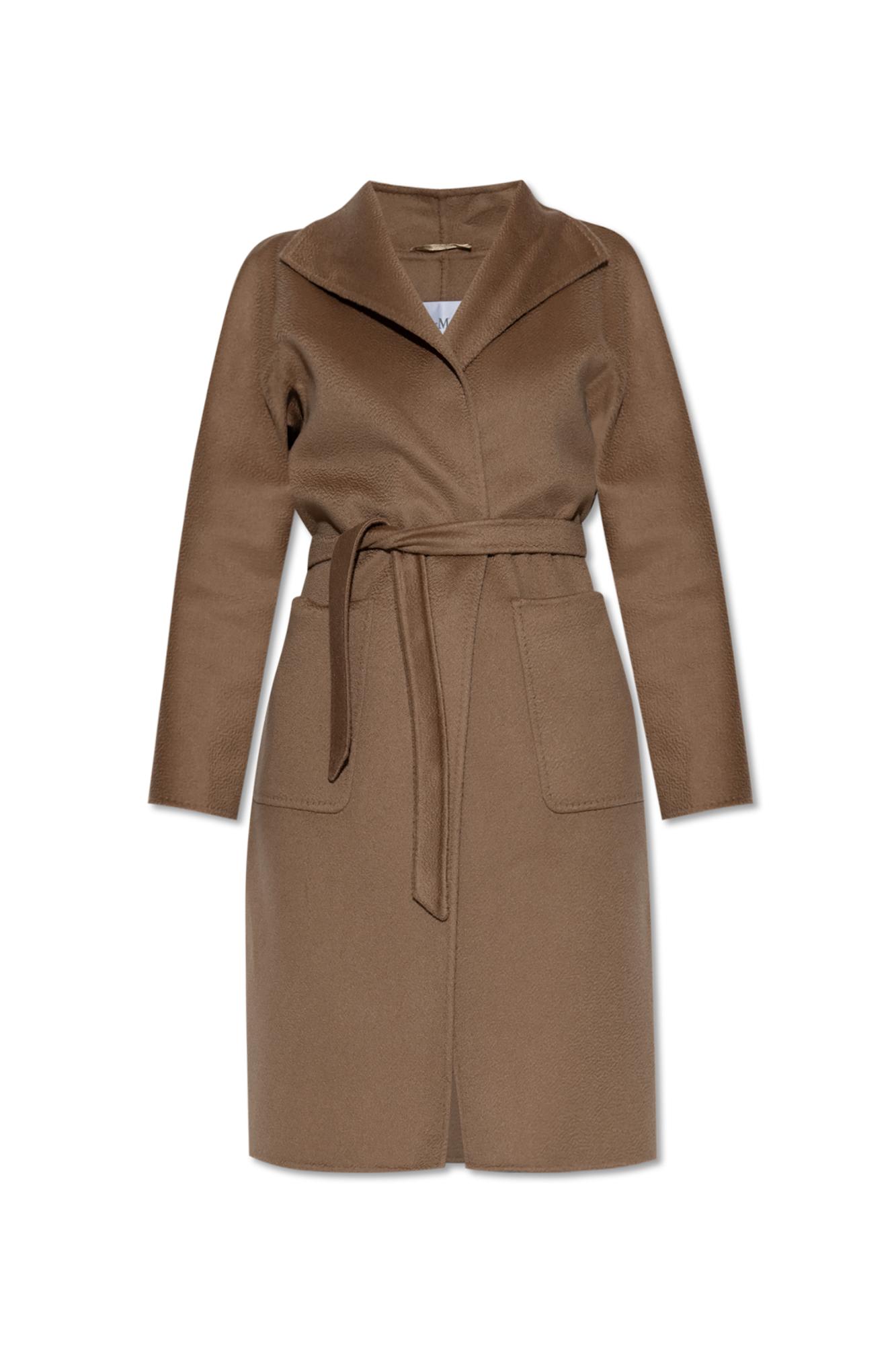 Max Mara Cashmere Coat Lilia In Brown