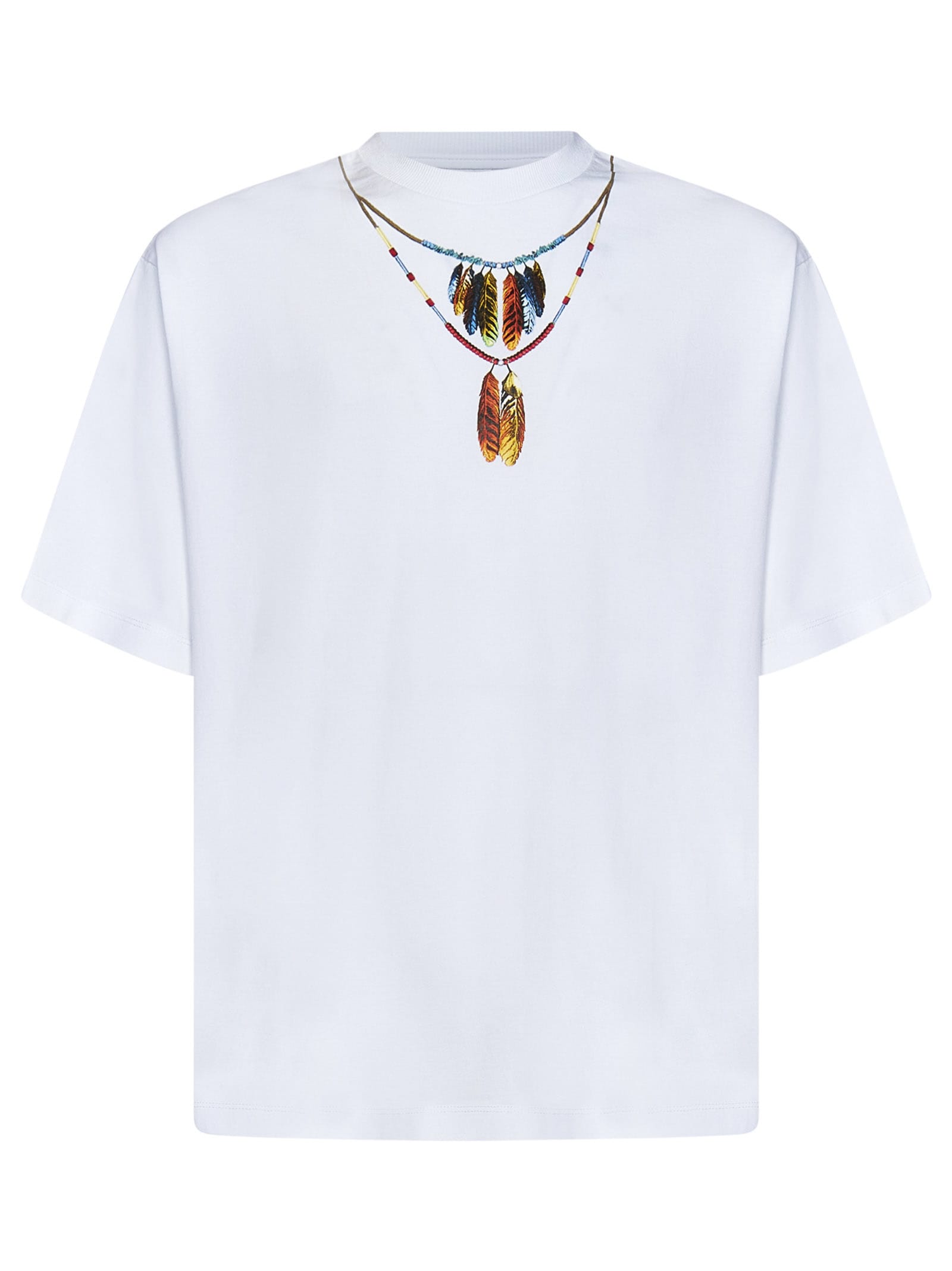 Marcelo Burlon Feathers Necklace T-shirt