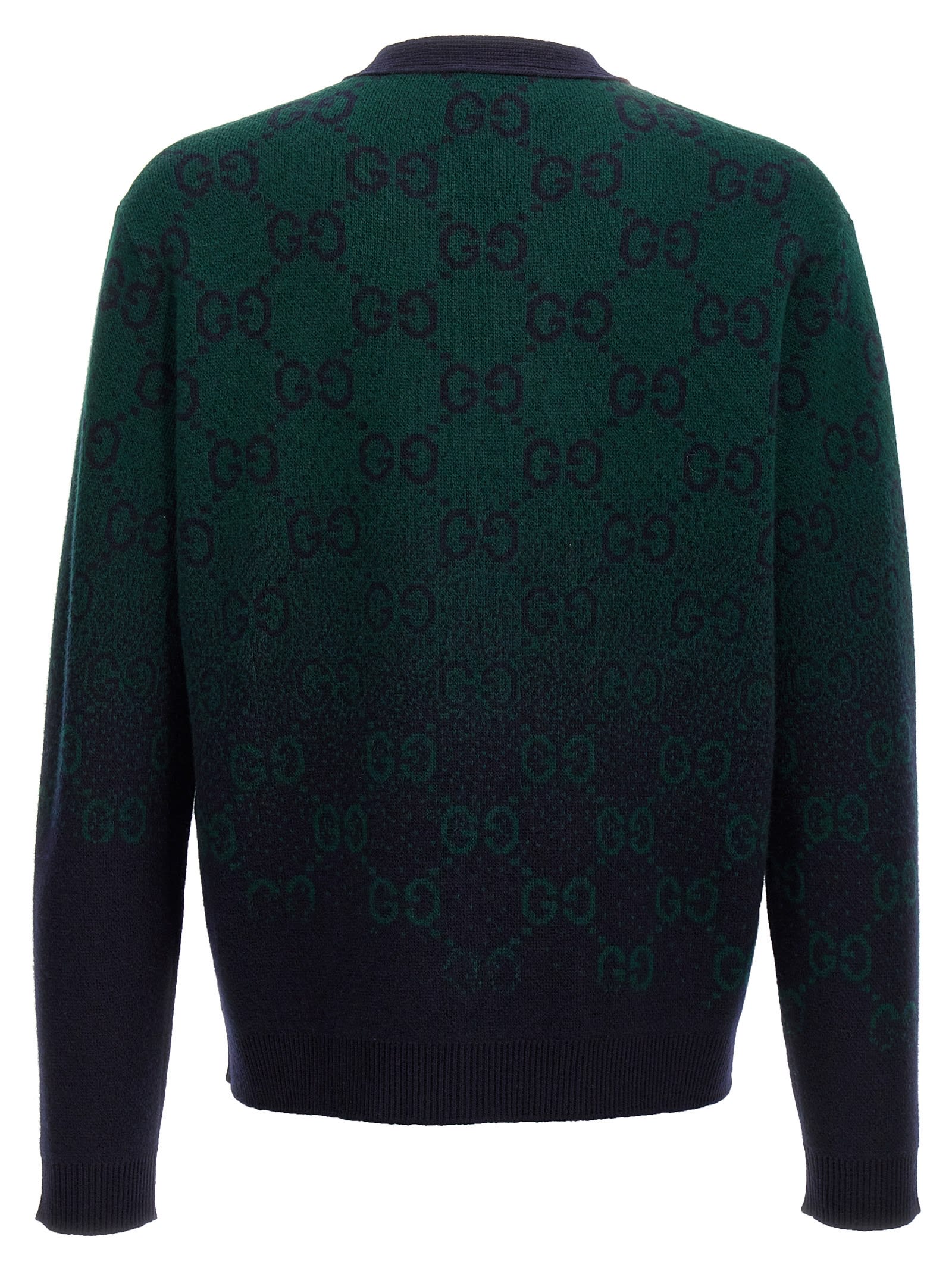 Shop Gucci Gg Degradé Cardigan In Multicolor