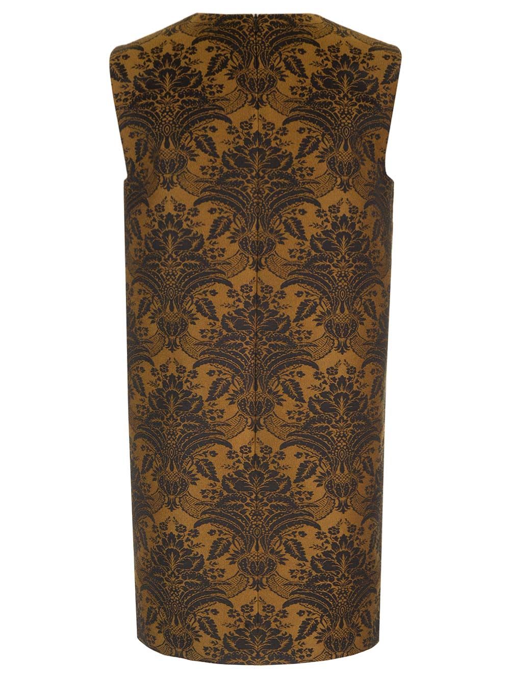 Max Mara A-line Sleeveless Dress Dresses Multicolor In Brown