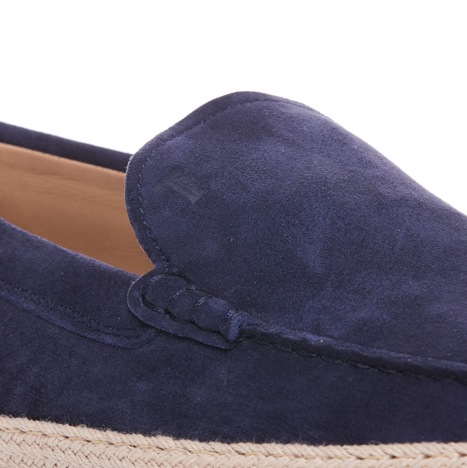 Shop Tod's Nabuk Slip On In Blue