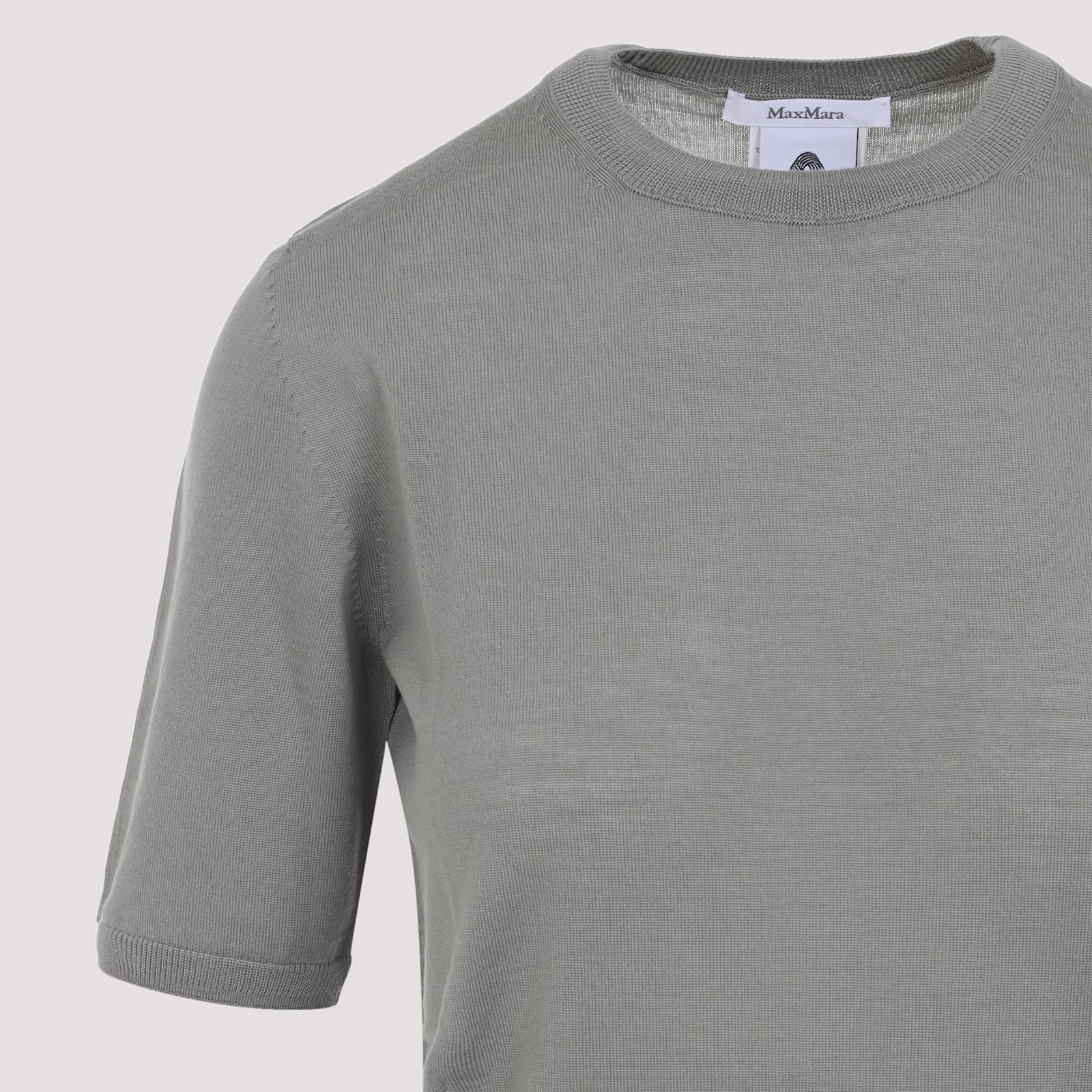 Max Mara Gerico Ss Knit T-shirt In Green