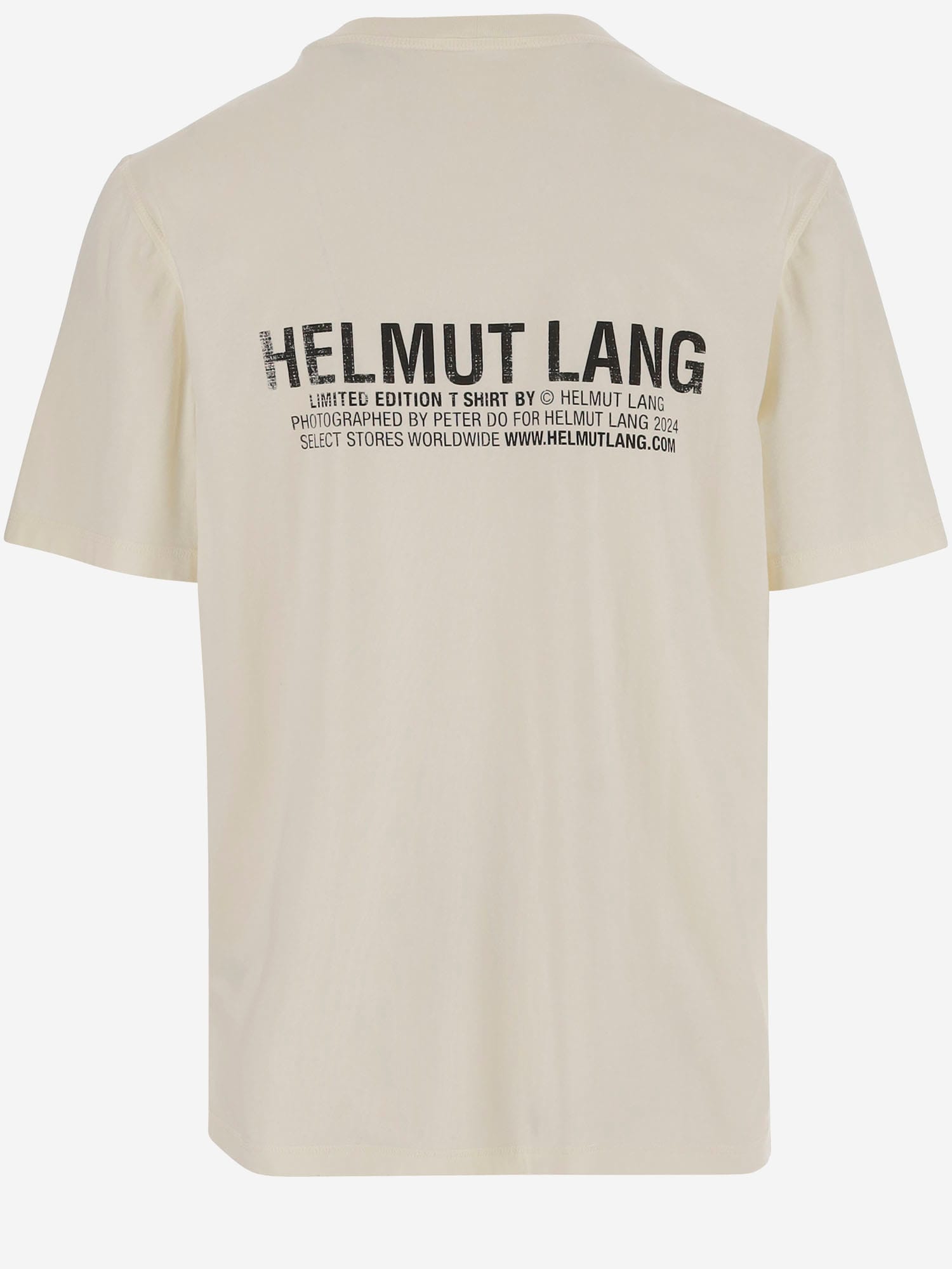 Helmut Lang Postcard Building Graphic Print T-shirt In White