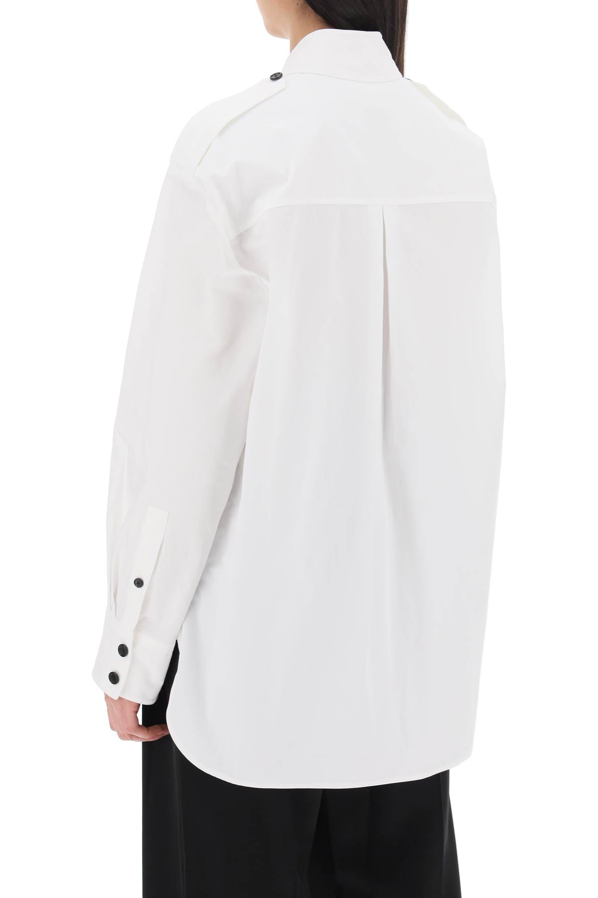 Shop Khaite Missa Oversized Shirt In Bianco