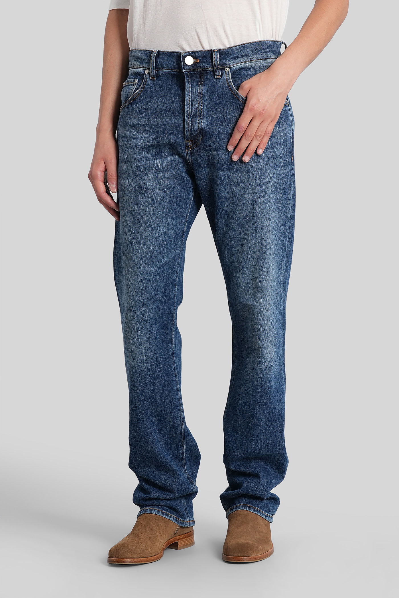 Pt Torino Aw0320 Jeans In Blue Denim In Blue