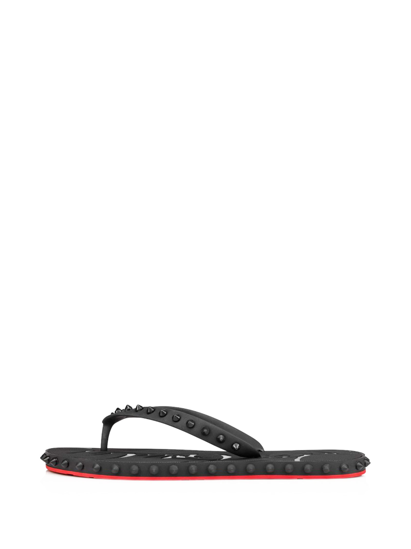 CHRISTIAN LOUBOUTIN RUBBER FLIP FLOP WITH SPIKES