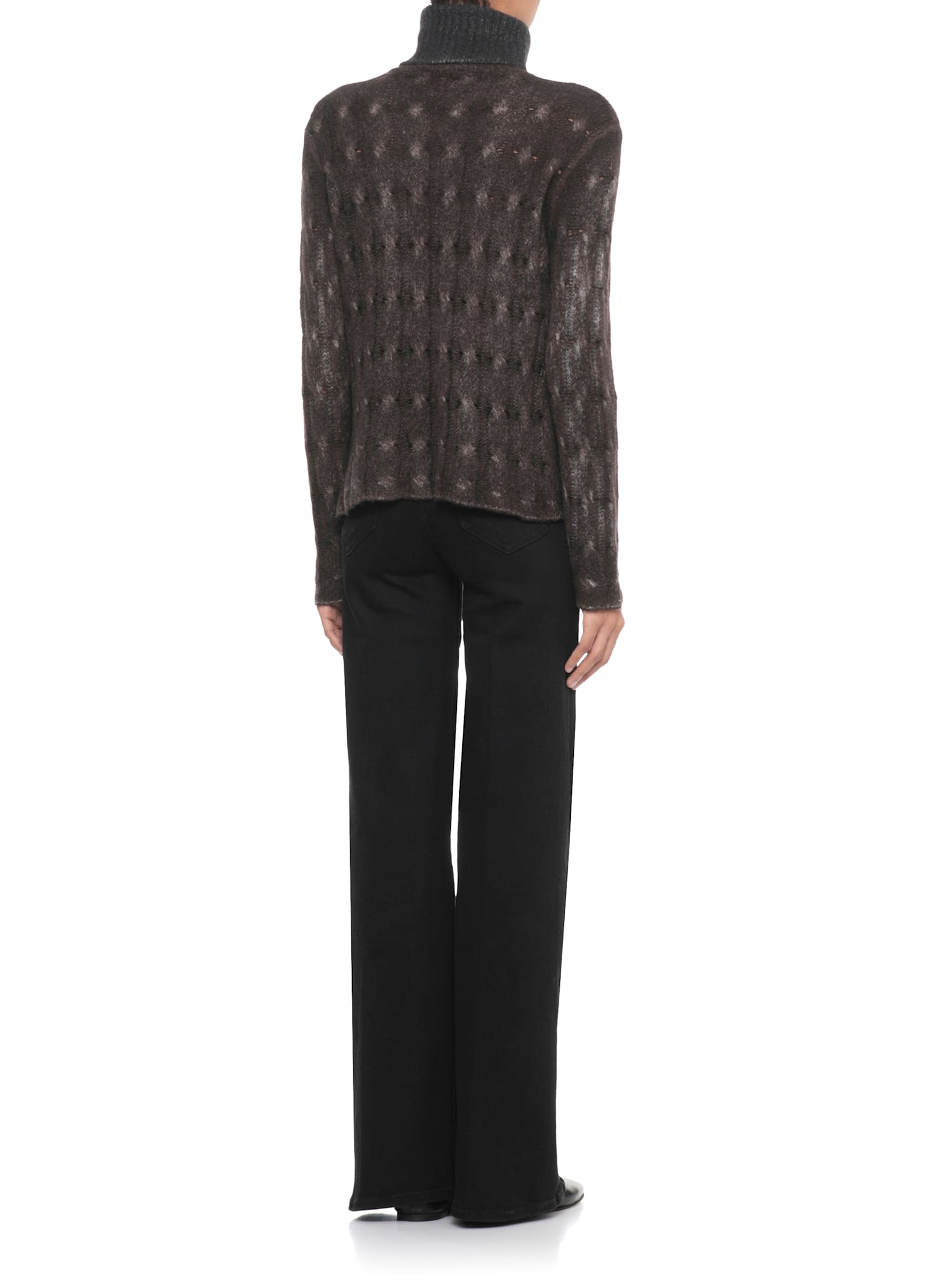 Avant Toi Cashmere And Silk Sweater In Brown