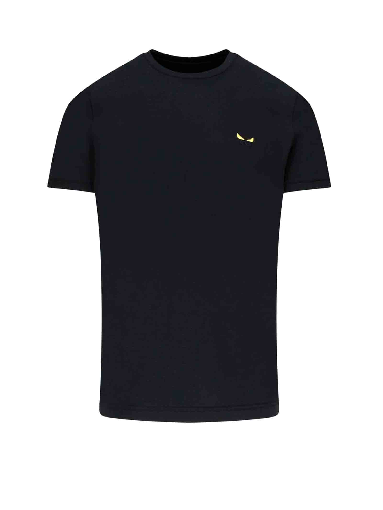 black and yellow fendi t shirt