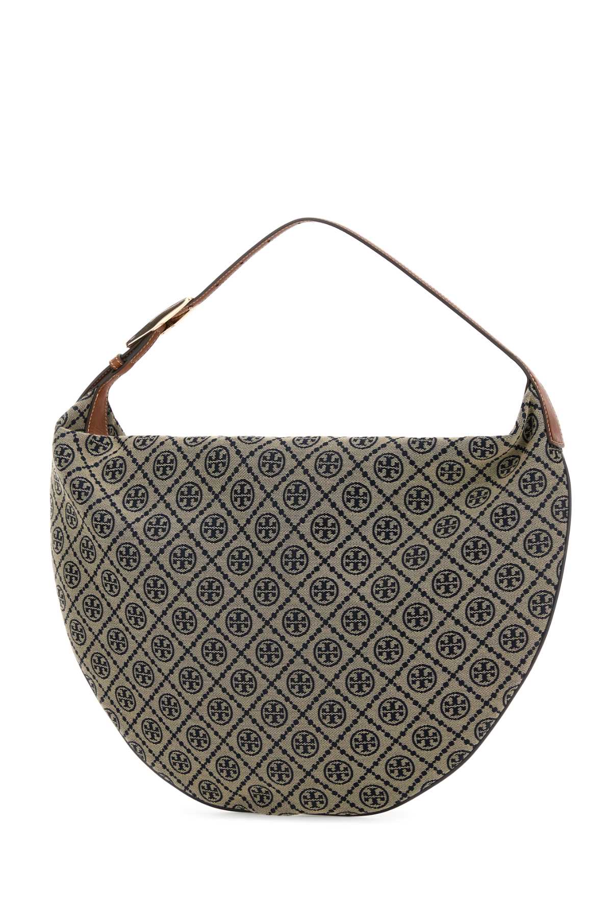 Tory Burch Embroidered Canvas Shopping Bag
