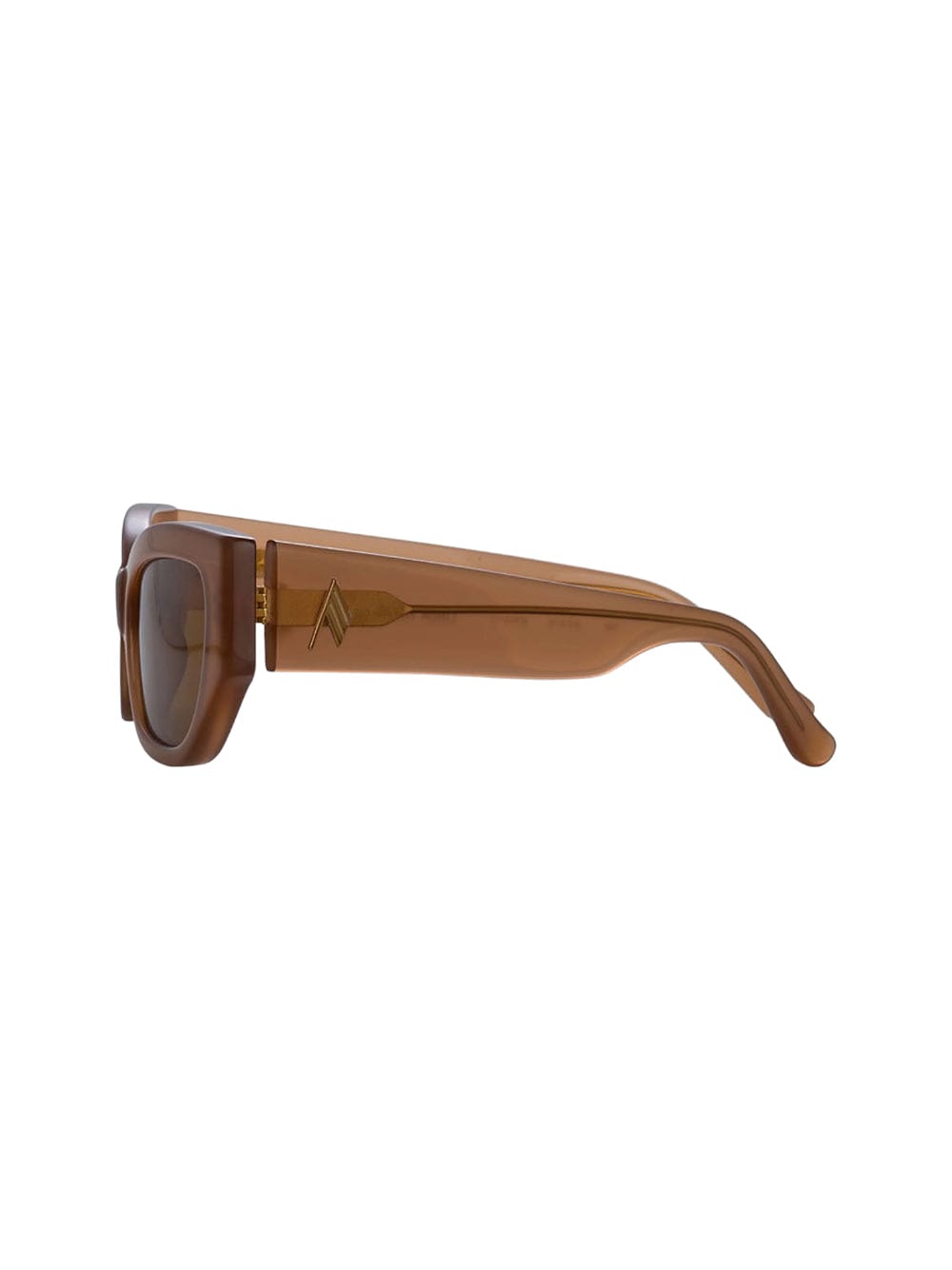 Shop Attico Vanessa - Brown Sunglasses