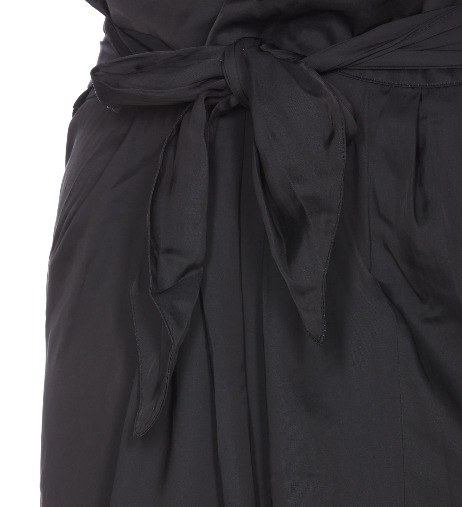 Shop Zadig &amp; Voltaire Joji Satin Skirt In Black