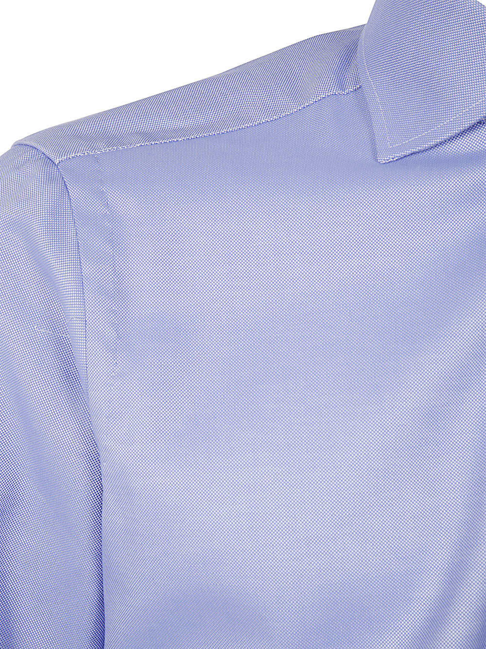 Shop Barba Napoli Neck Shirt In Blue