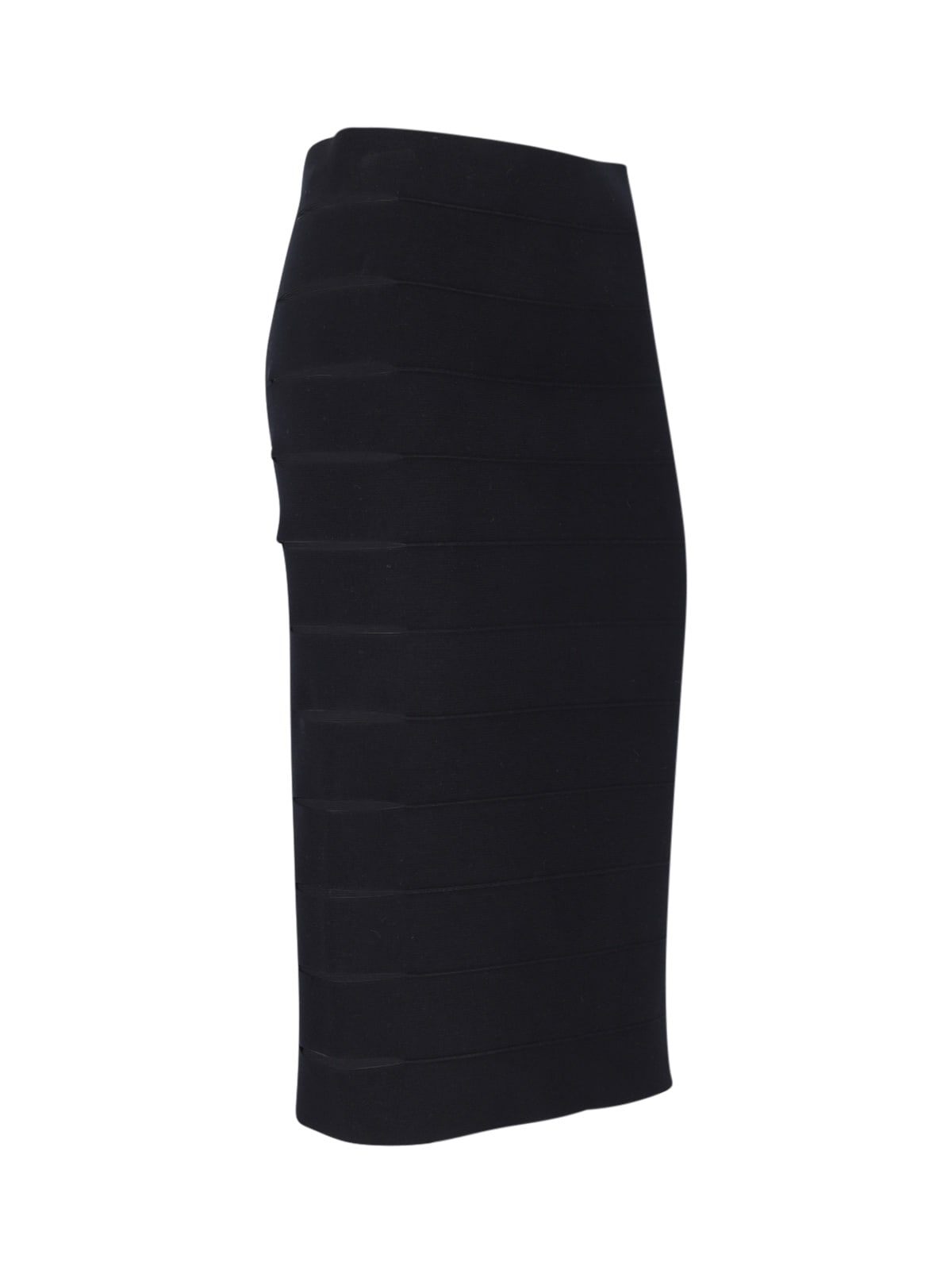 Shop Alaïa Sheath Midi Skirt In Black
