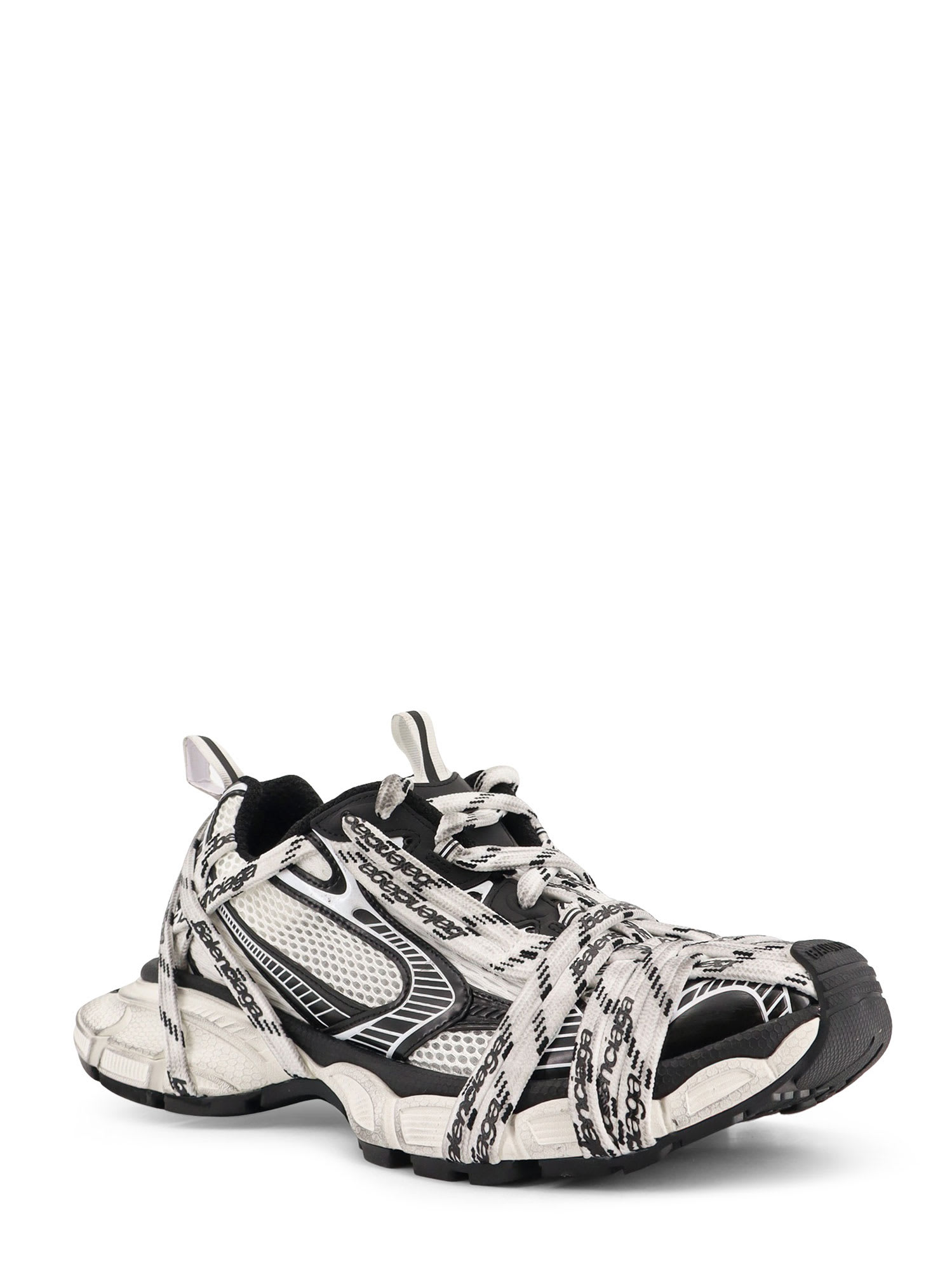 Balenciaga 3xl Extreme Laces Mesh Sneakers In White