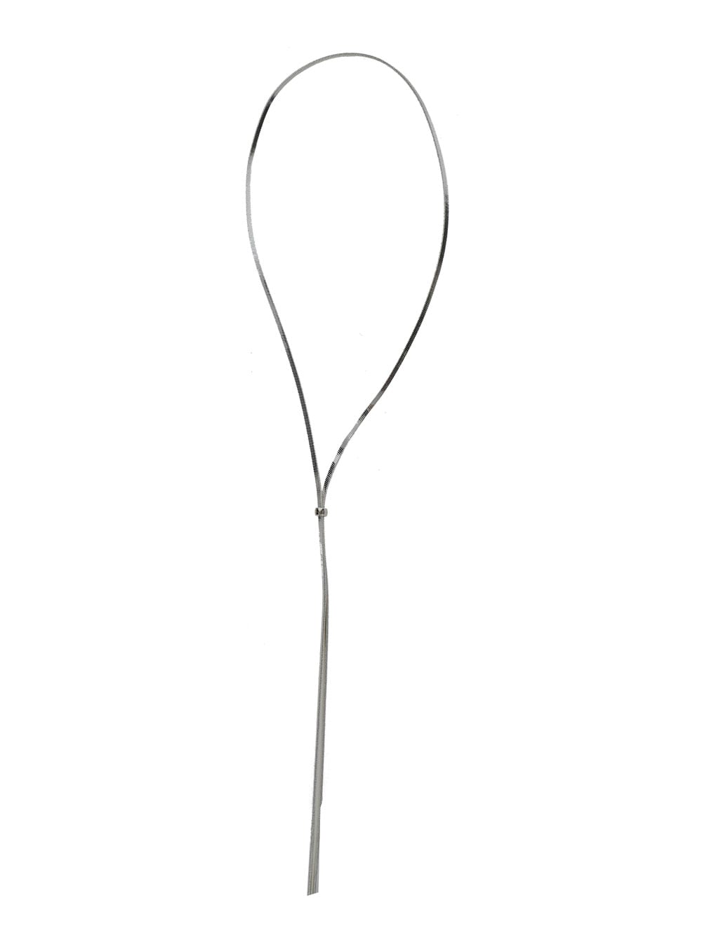 rachel Long Chain Necklace In 925 Silver Plated Bronze Woman