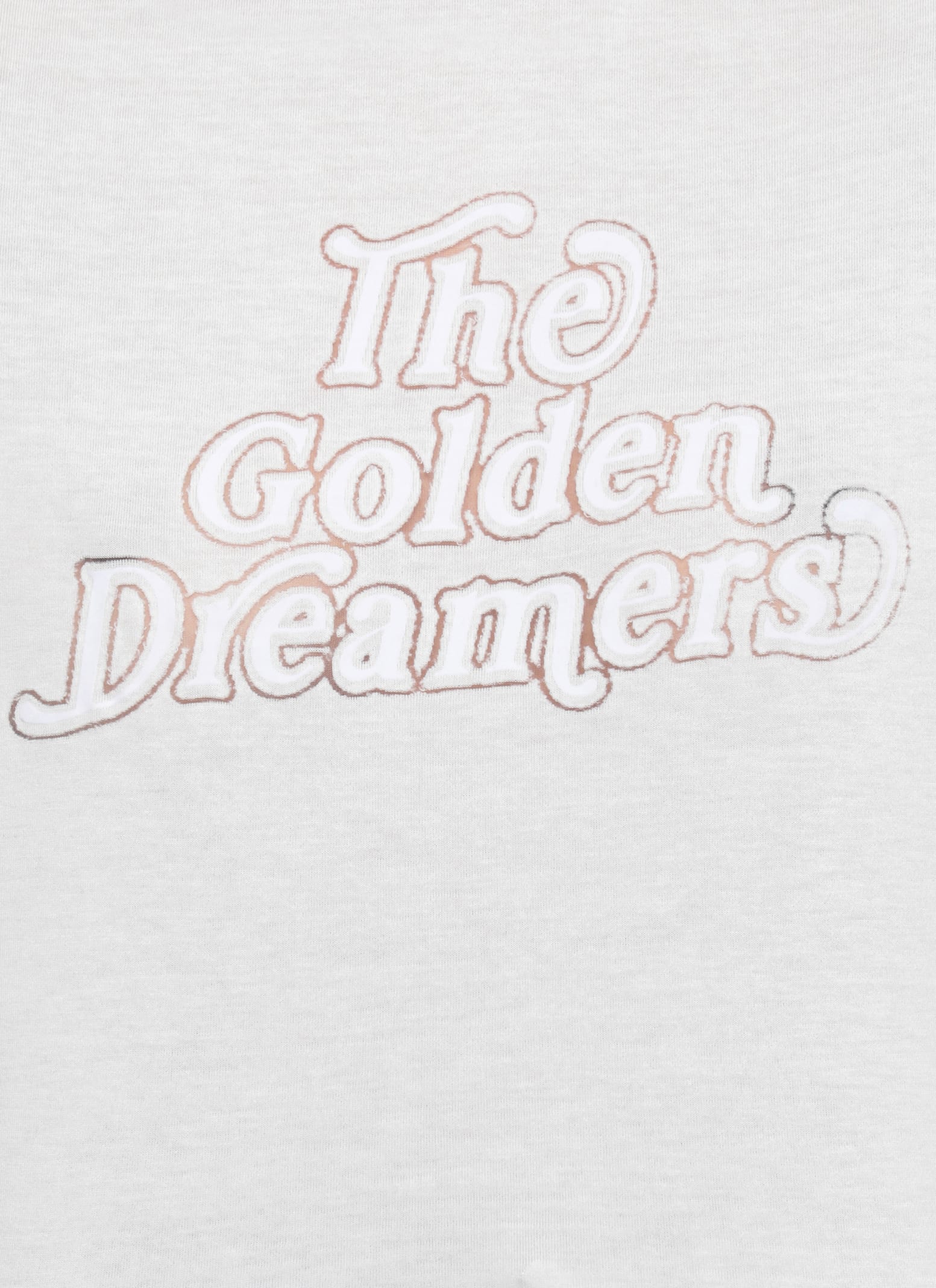 Golden Goose Jersey T-shirt With Metallic Star Detailing And Iconic Logo In White