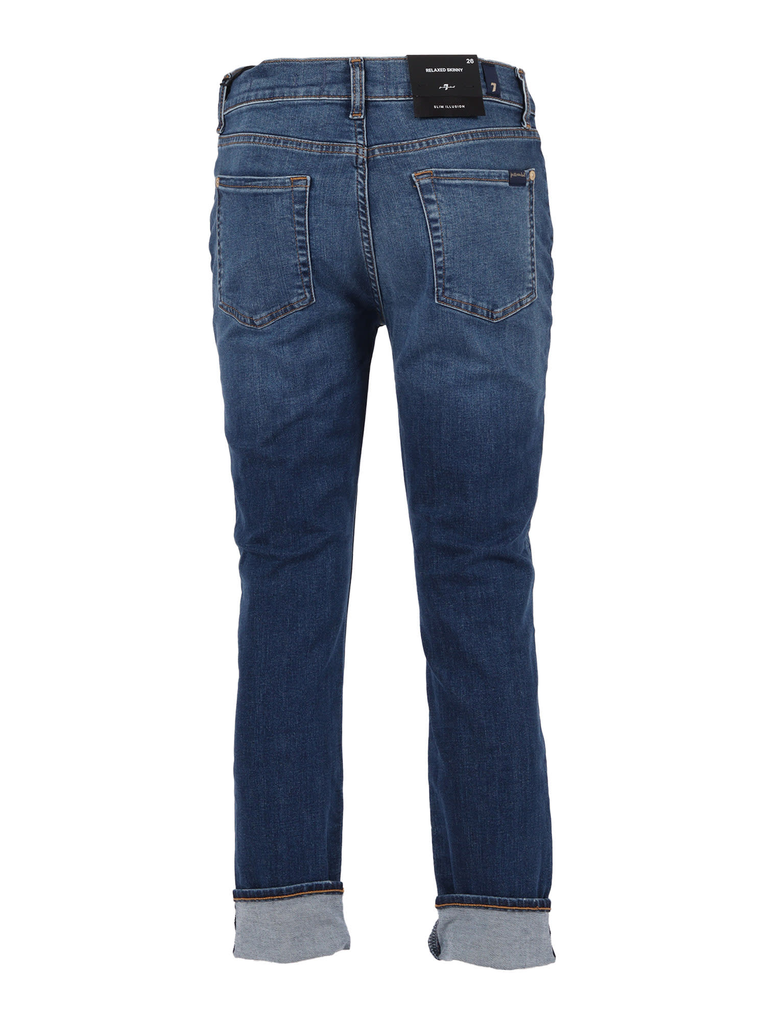 7 For All Mankind Relaxed Skinny Royalty In Blue