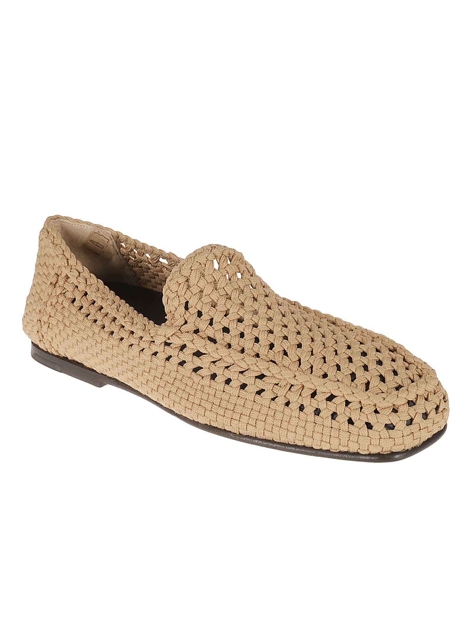 Shop Dolce & Gabbana Crochet Loafers In Ecru