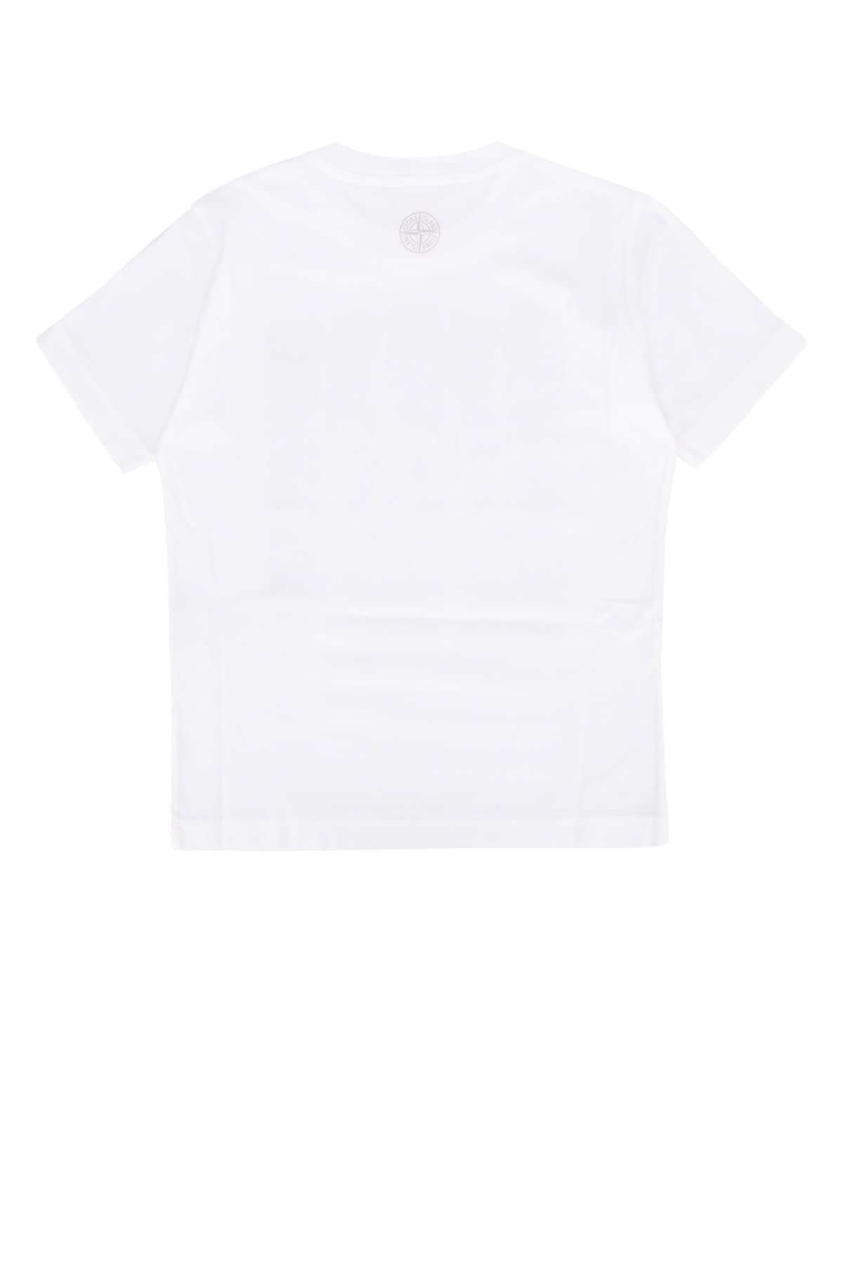 Stone Island Junior Kids' T-shirt In White