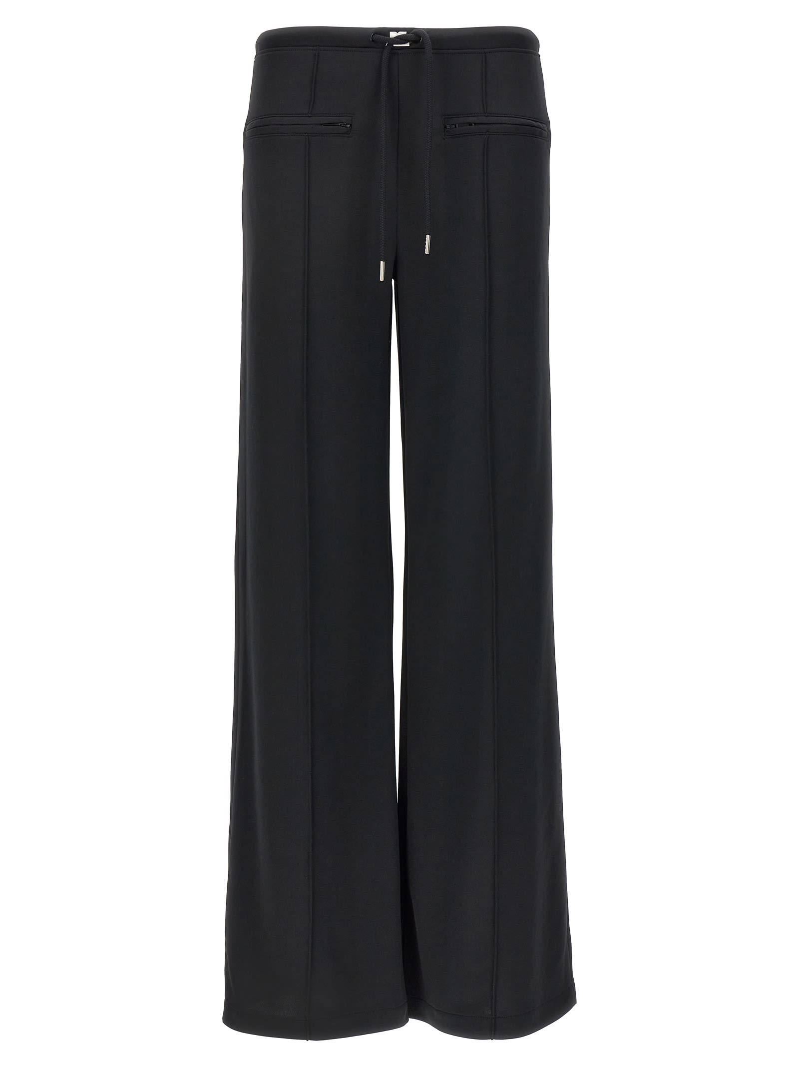 Shop Courrèges Interlock Tracksuit Pants In Black