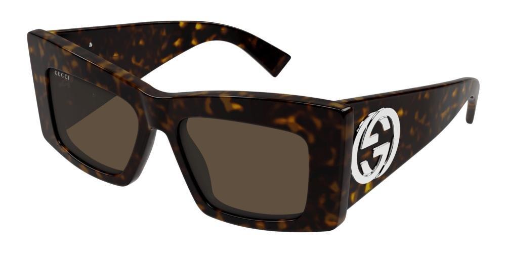 Gucci Butterfly Frame Sunglasses In Brown